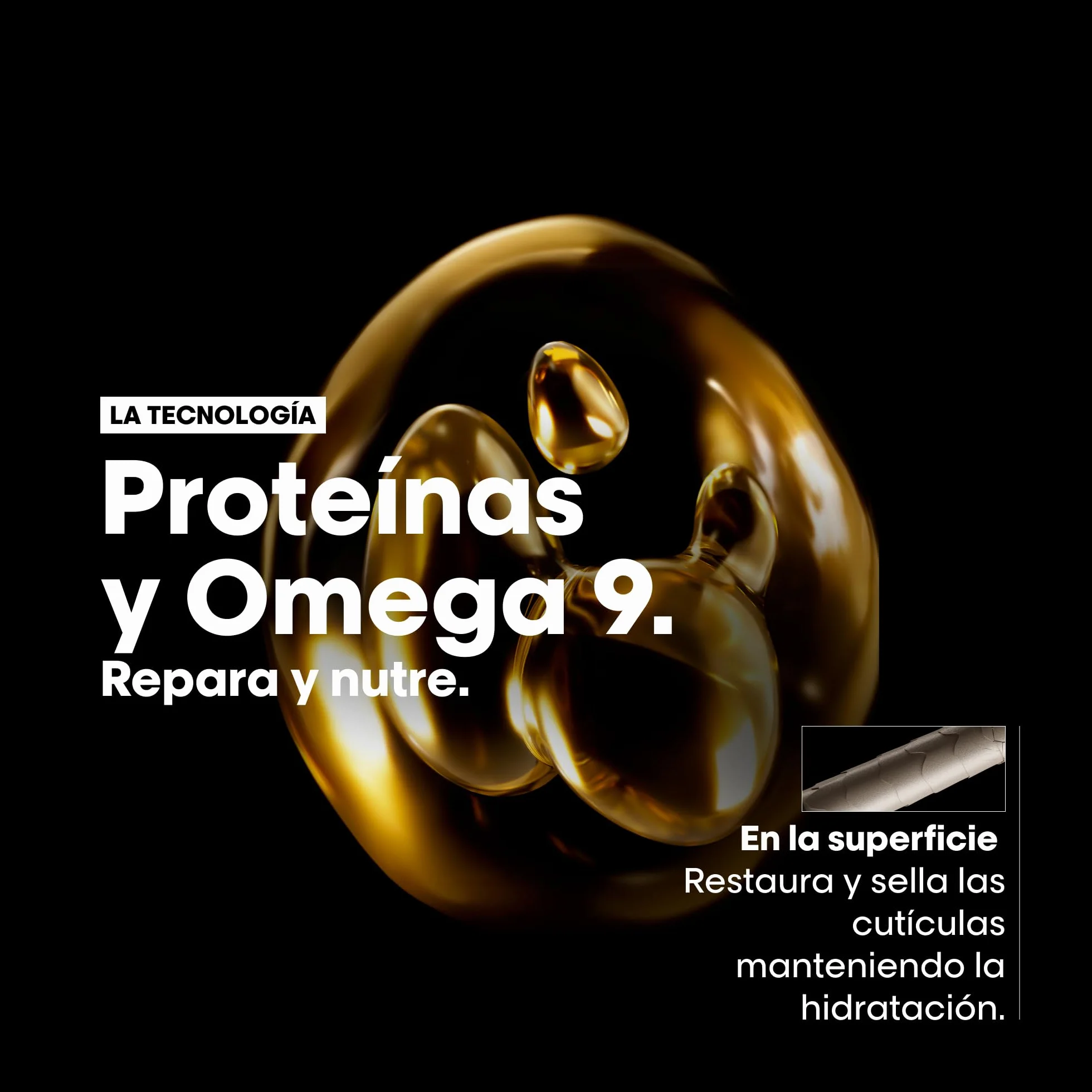 L'Oréal Professionnel Absolut Repair Aceite 10-en-1 Oil Tratamiento Reconstructor Pelo Seco Dañado 90ml