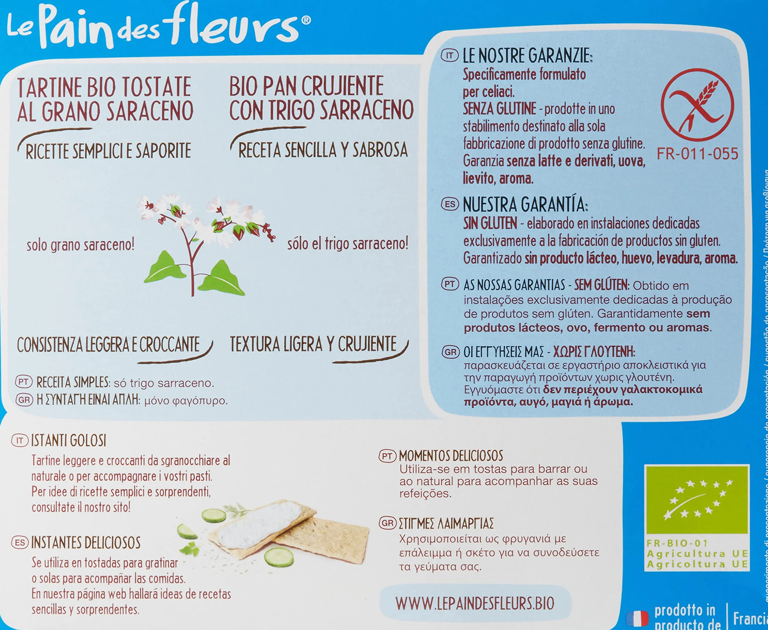 Le Pain Des Fleurs Tostada Paquete de 2