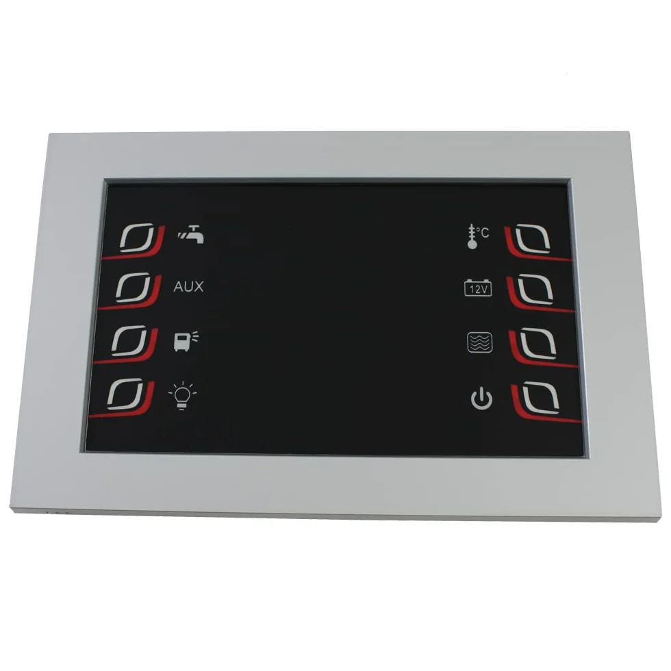 Panel de control Nordelettronica NE274 para autocaravana, caravana, barco y remolque