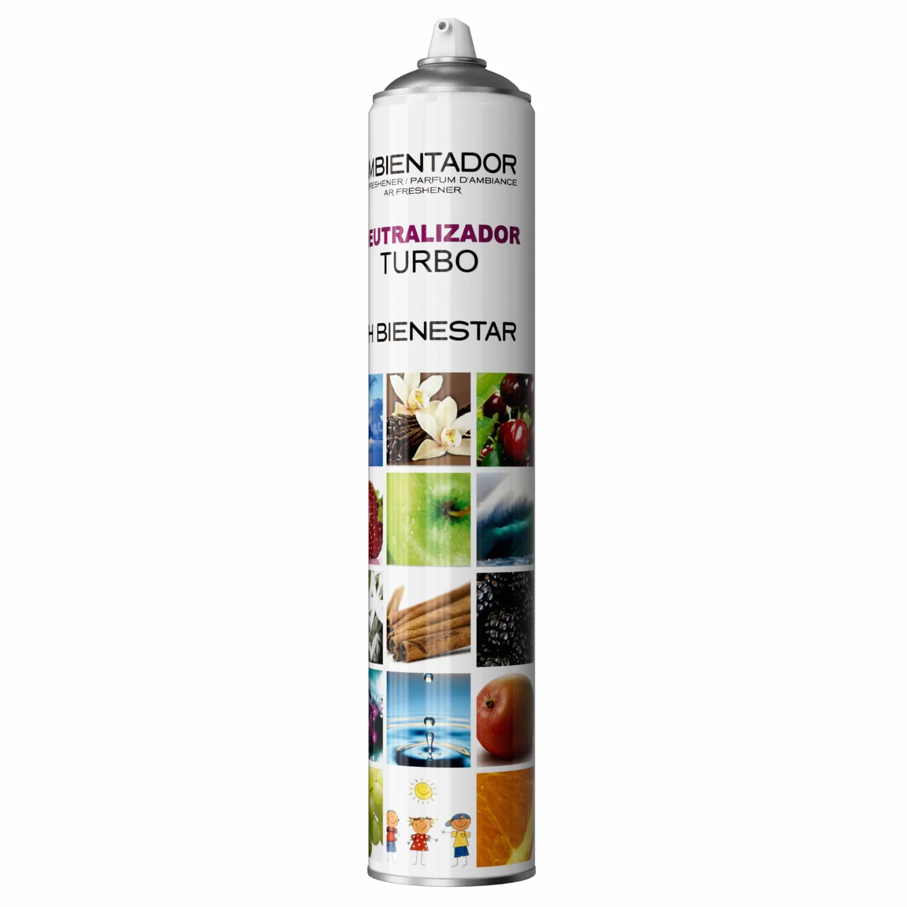 Ambientador Profesional TURBO NEUTRALIZADOR 750 ml. Marofran, Hasta 24H | PH Bienestar, Elimina Olores, Muy Potente, Anti-Tabaco, Dura 24h