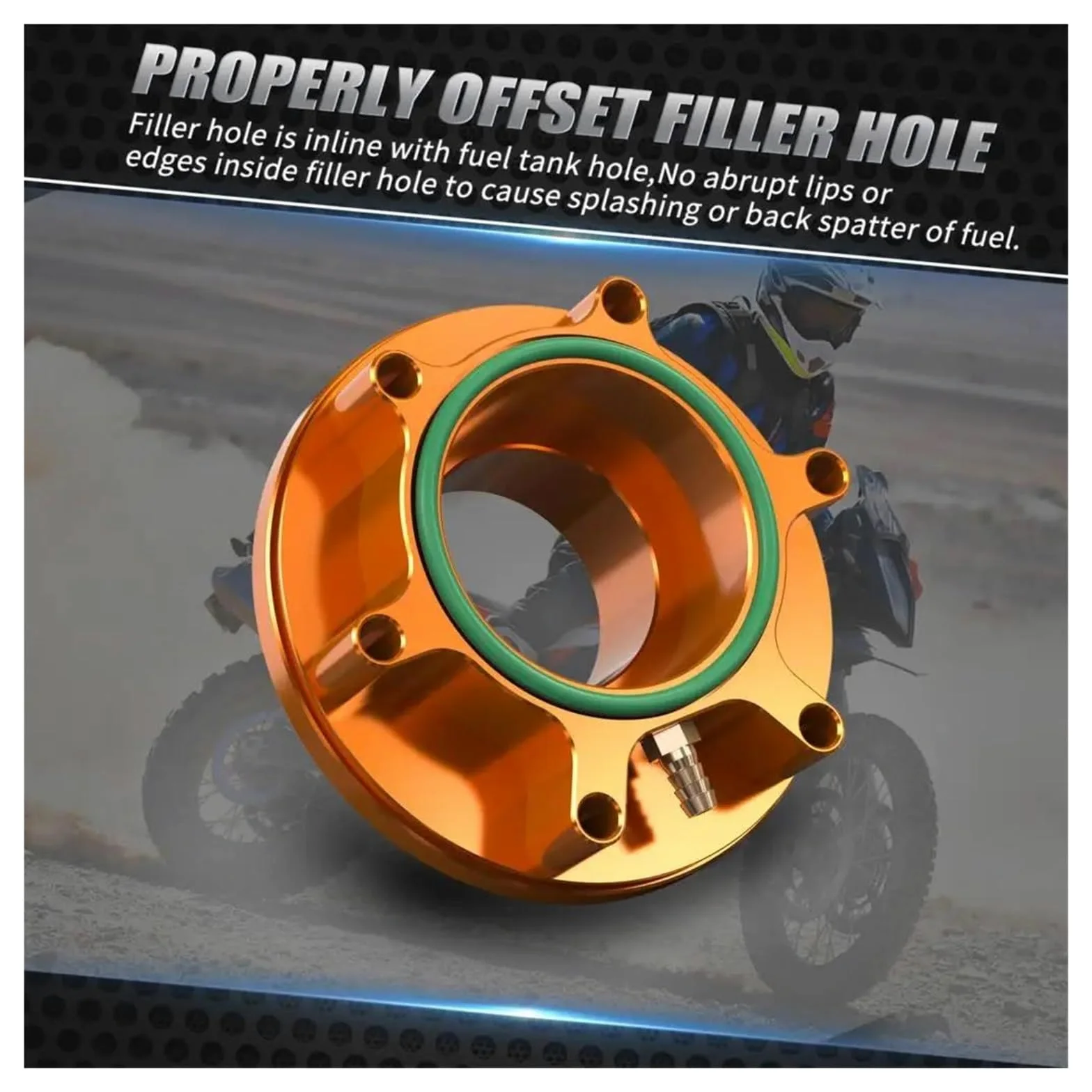 Kit De Tapa De Llenado De Combustible Y Aceite De Motor Para Motocicleta KTM 790 890 Adventure R 2019-2023 790/890 Adventure R/S/Rally 2019-2023(Orange)