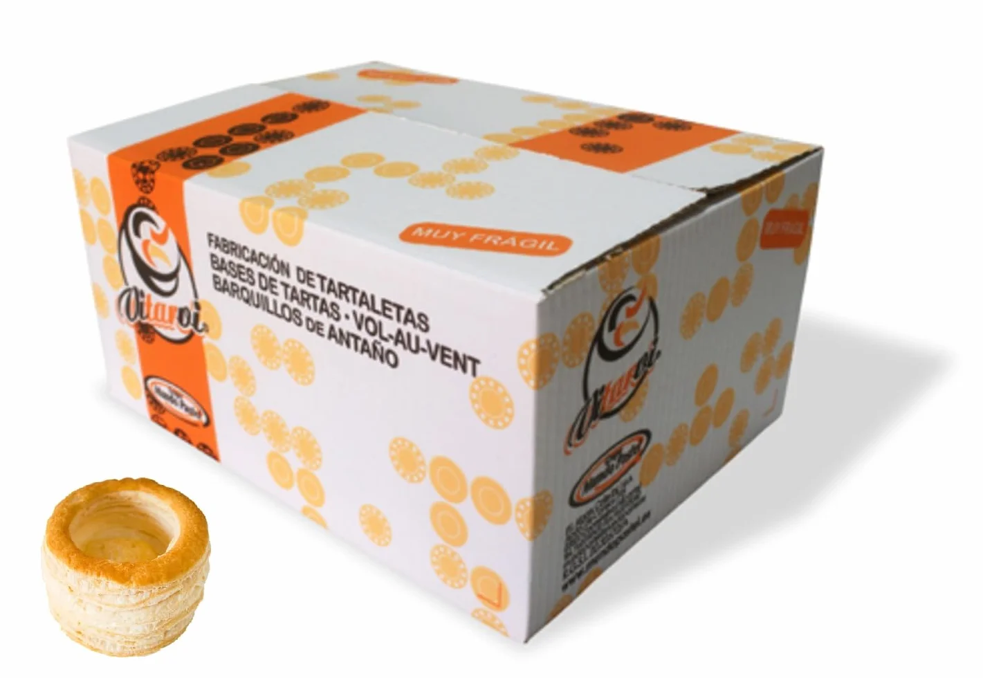 Vol au Vent de hojaldre redondo Mariola 75 mm Vitarvi 60 unidades