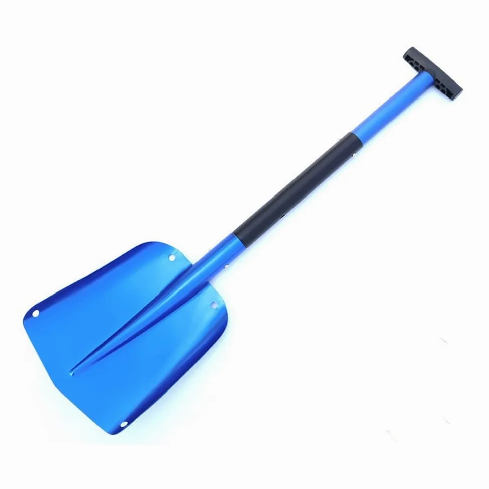 Rascador de hielo para coche Pala Nieve Para Exteriores Aleación Aluminio Pala Plegable Herramientas Supervivencia Pala Hielo Herramienta Para Quitar Nieve En Invierno Retráctil Rascadores de hielo pa