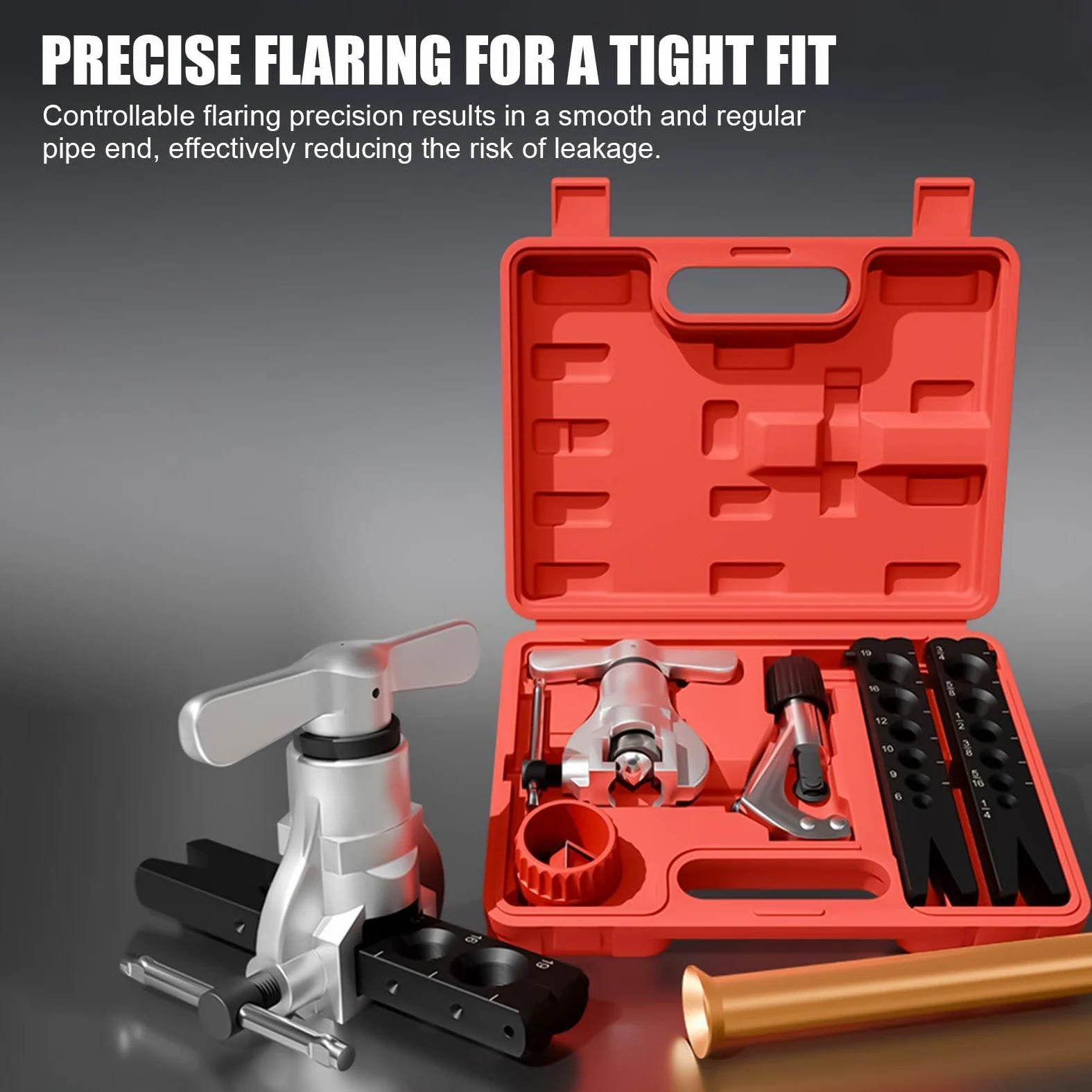 Kit Abocardador Frenos Set De Reparación Y Mantenimiento De Líneas Y | Juego Herramientas Abocardado Simple Para Garaje Taller Industria Hogar Exterior Automóvil Camión