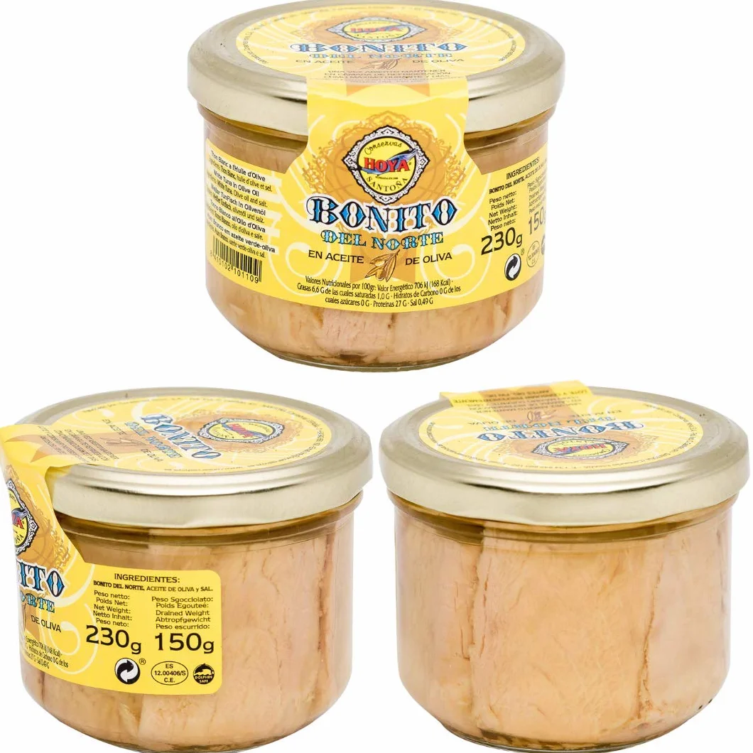 Hoya Santoña Bonito del Norte Pack 3 x 230g Konserwa Gourmet w Oliwie z Oliwek