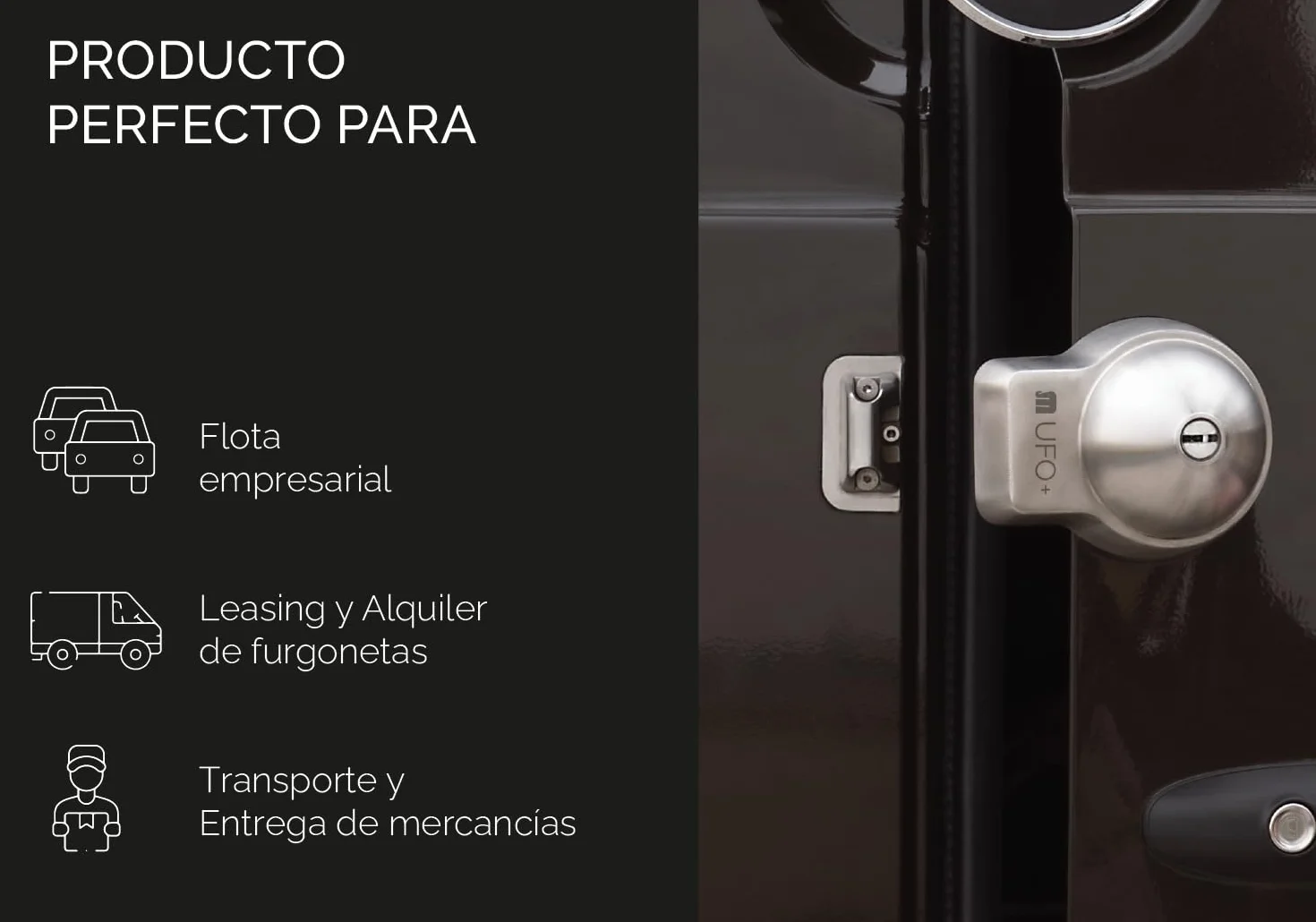 Juego de 2 Cerraduras Antirrobo para Furgoneta UFO+