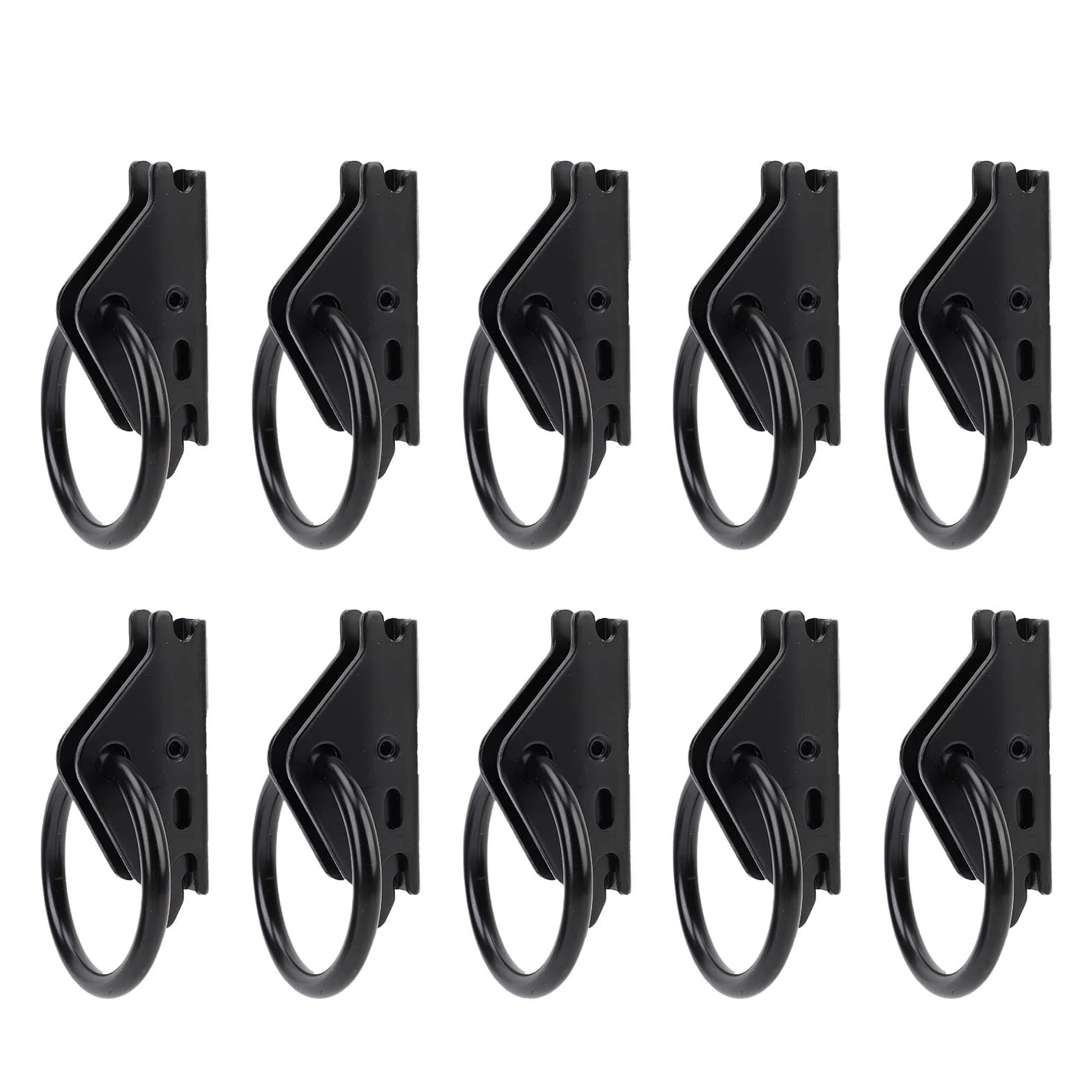 banapoy E Track O Anning Ating Anchors, 10Pcs de Servicio Pesado E del de Riel de Empate, 2500lbs de Carga de Trabajo, para Camiones, Remolques, Camionetas, Camas Planas