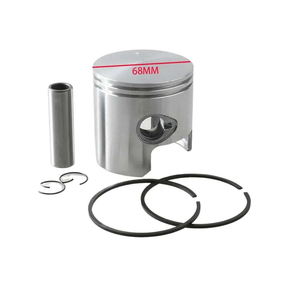 Pistón 3C8-00001 para fueraborda 3C8-00001-3 50HP 68 mm de diámetro 3 | Metal | Compatible con motor fueraborda modelo 3C8-00001-3 como pieza de repuesto directo
