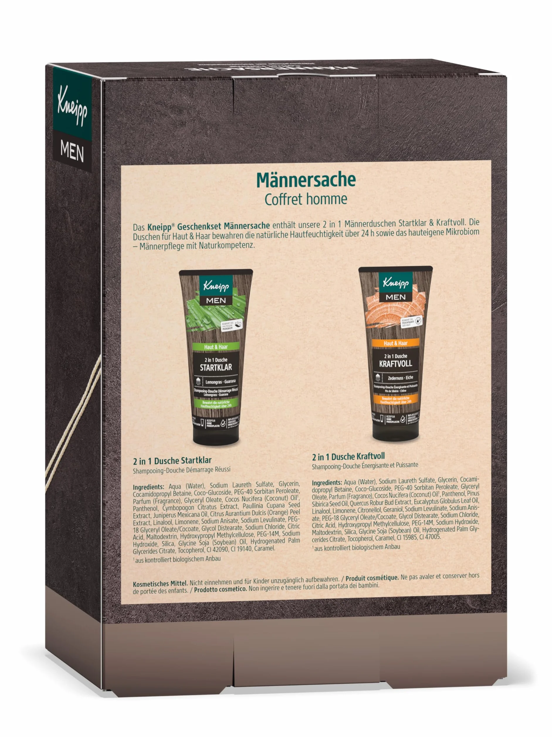 Kneipp Set de Regalo Männersache 2 en 1 Duchas Masculinas 200 ml Cuidado Masculino