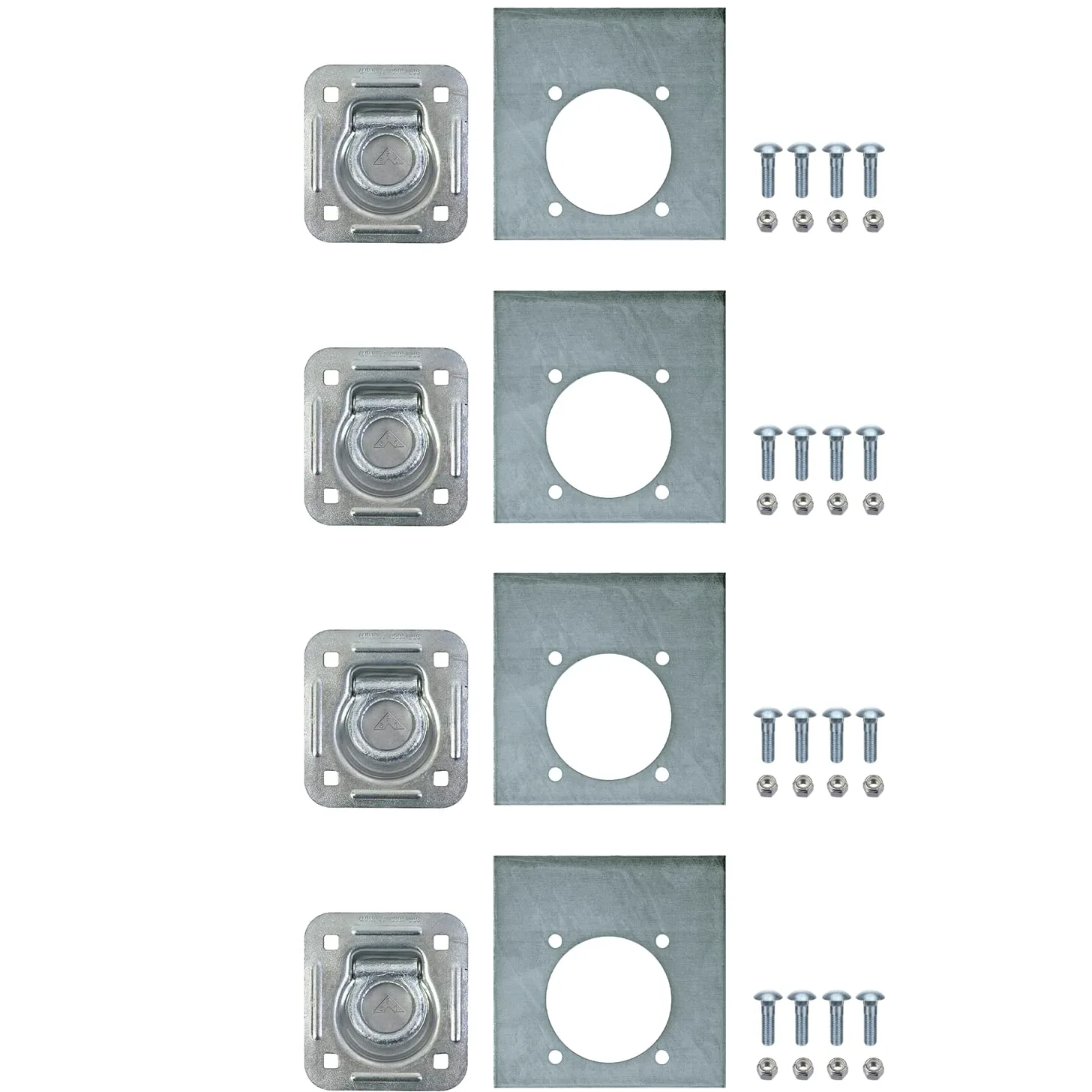 Buyers Products B801AK4 - Juego de 4 anillos de cuerda, paquete de 4
