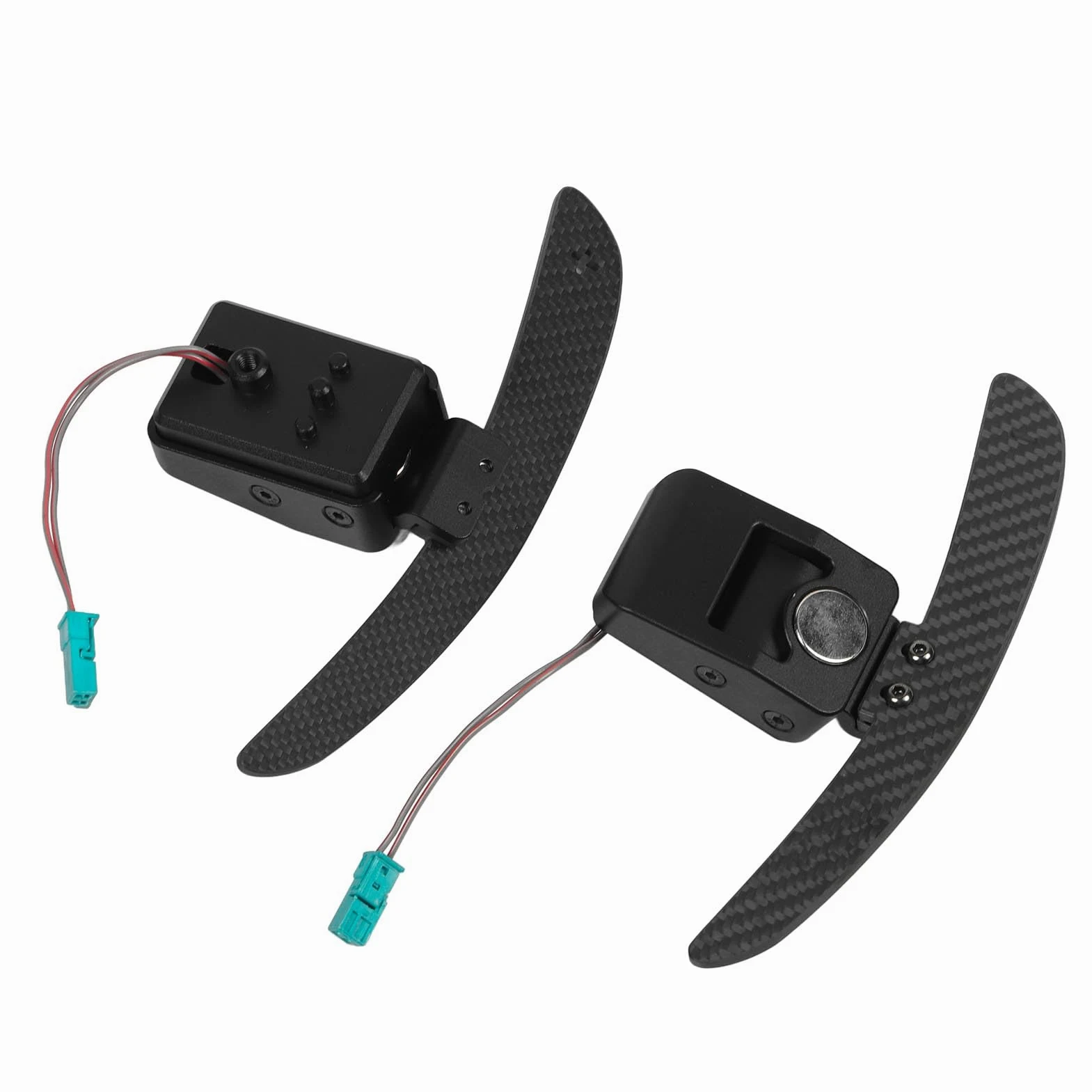 Leva de de Volante Magnética Fibra de Carbono 14cm | Extensiones de palanca de cambios, aleación de metal y fibra de carbono, de marchas interior, ajuste para vehículos G42
