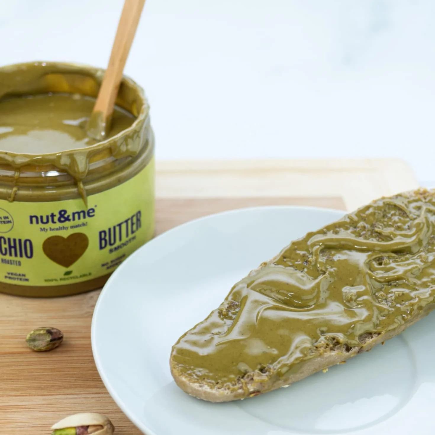 Nut&me Crema de Pistacho 250 g 100% Pistacho Sin Azúcares Añadidos Vegano Sin Gluten Keto