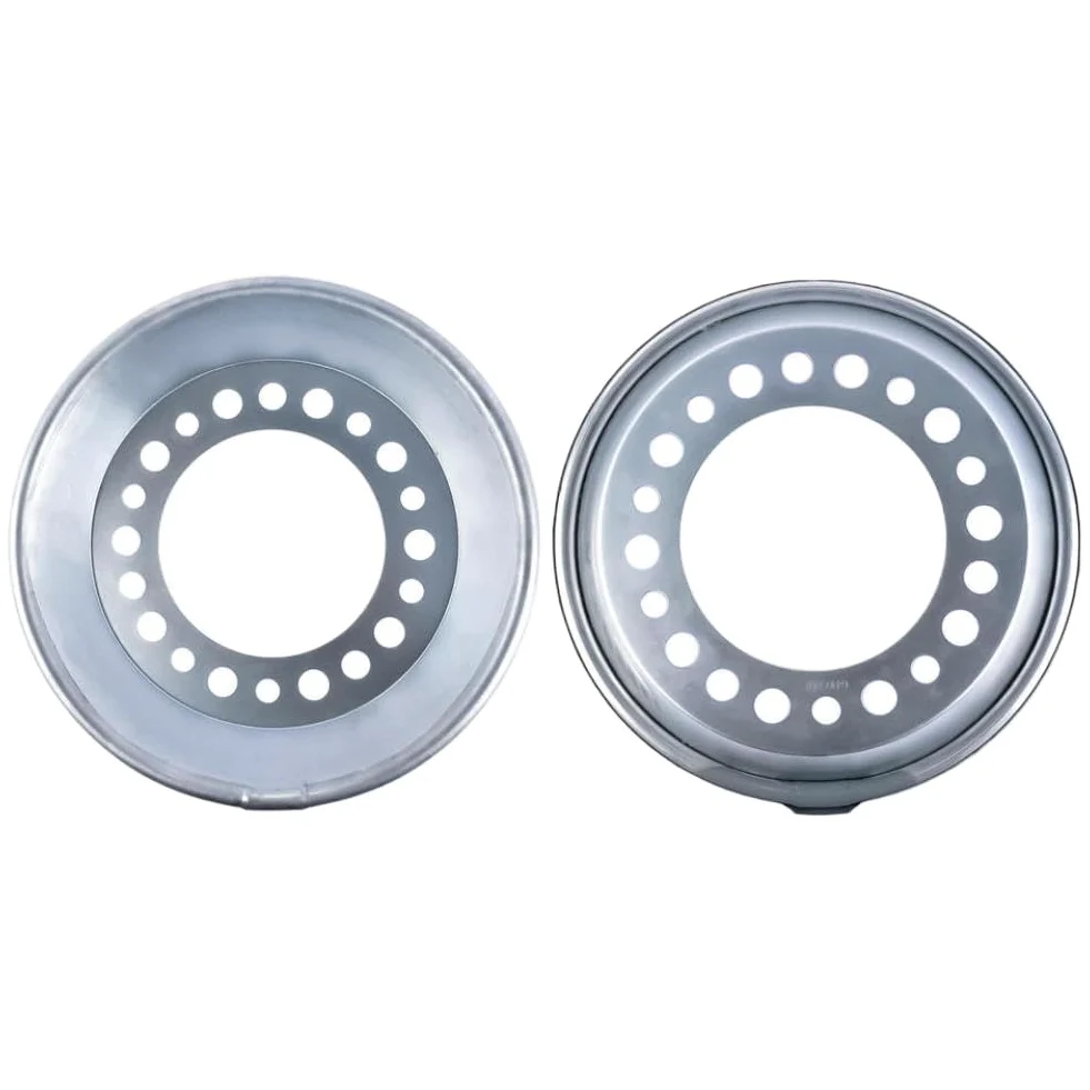 Juego De 2 Equilibradores De Ruedas Automáticos Plateados Compatibles con Ruedas De 22.5 A 24.5 Pulgadas