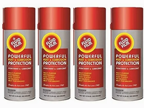 Fluid Film FLUIAS11 As11 - Latas de aerosol de 11 onzas, 12 pulgadas, color naranja (paquete de 4)