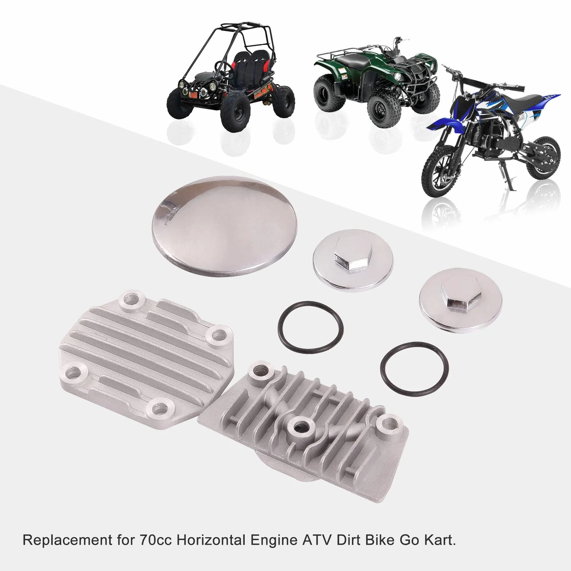 GOOFIT Sets – Tapa de Culata reemplazo para 70 CC ATV Dirt Bike Go Kart