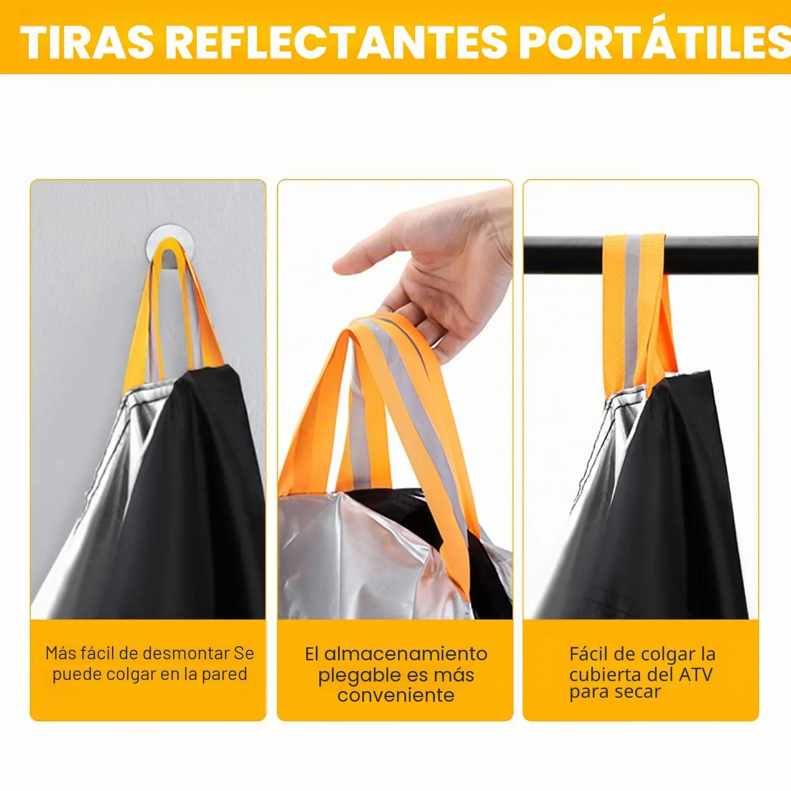NEVERLAND Impermeable Funda para Quad ATV - Cubierta Exterior con Tafetán de Poliéster 190T - ATV Cubre Quad Protección contra Lluvia, Nieve, Polvo, Granizo y Sol (256x110x120cm)