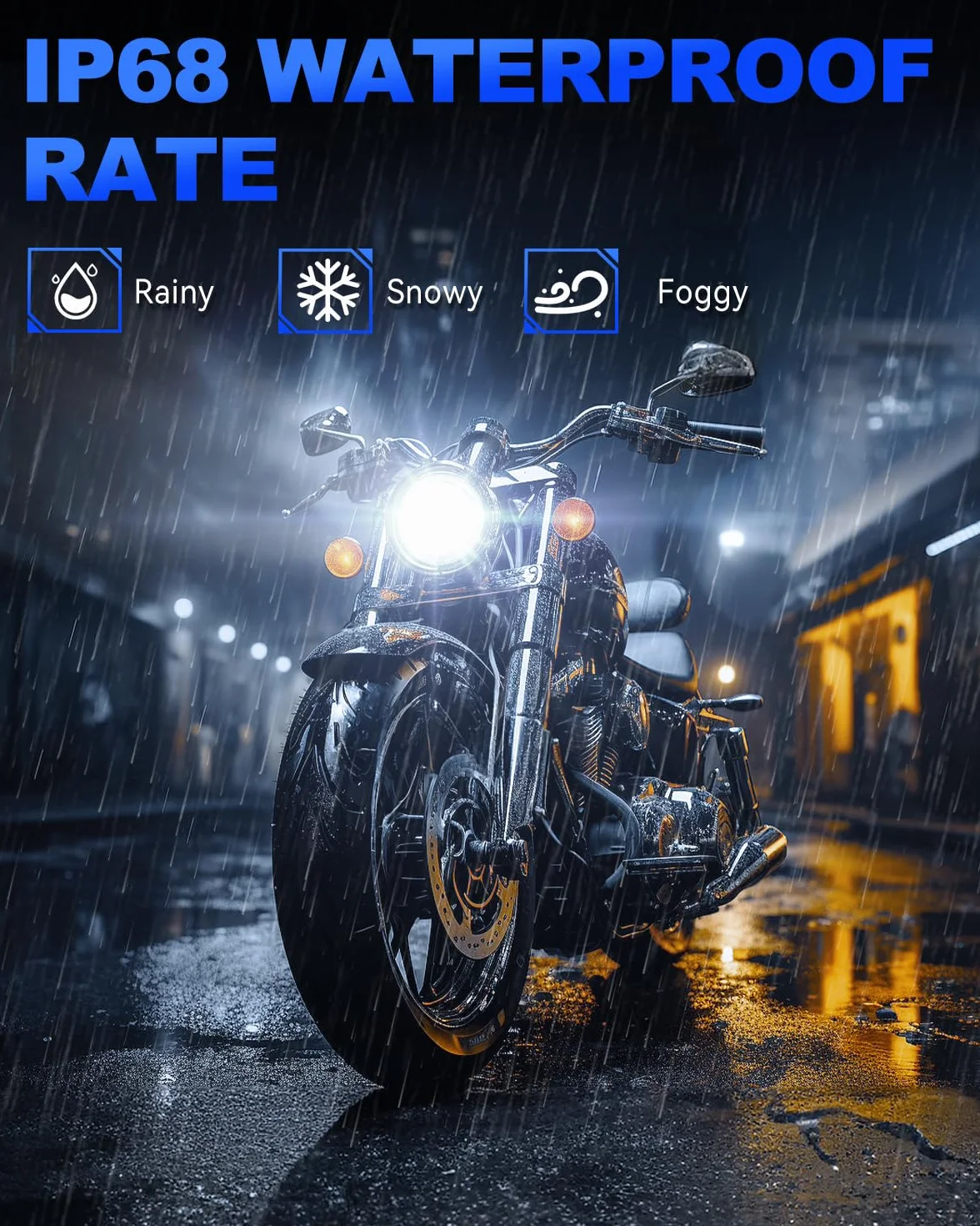 SUPAREE Bombilla BA20D Moto Bombilla LED BA20D 6500K S2 LED para Faro de Moto Hi/Lo 400% 8000LM 12V 1:1 Mini Size Plug y Play 1 Pc