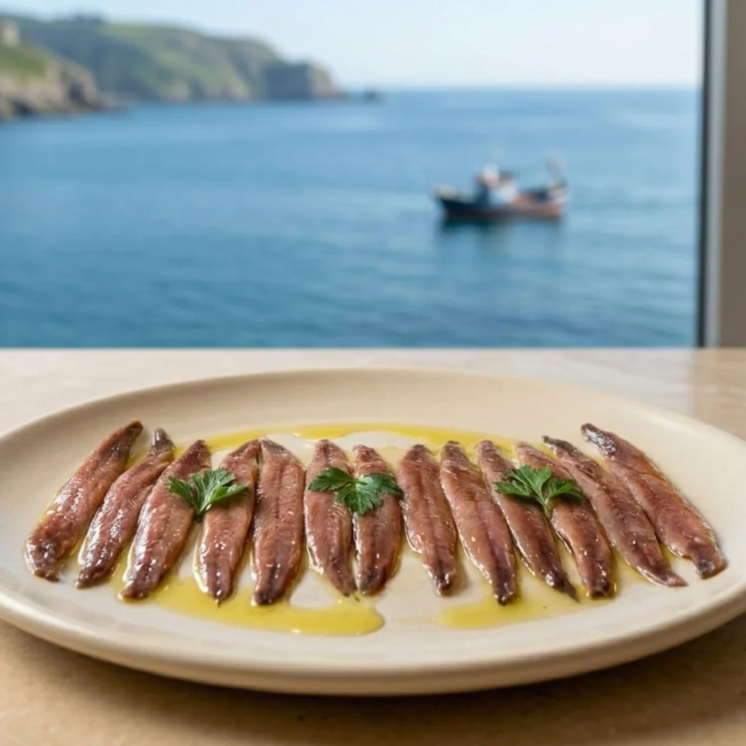 CANTABRICO GOURMET Anchoas de Santoña en Aceite 36-46 Filetes Artesanales Premium 200gr