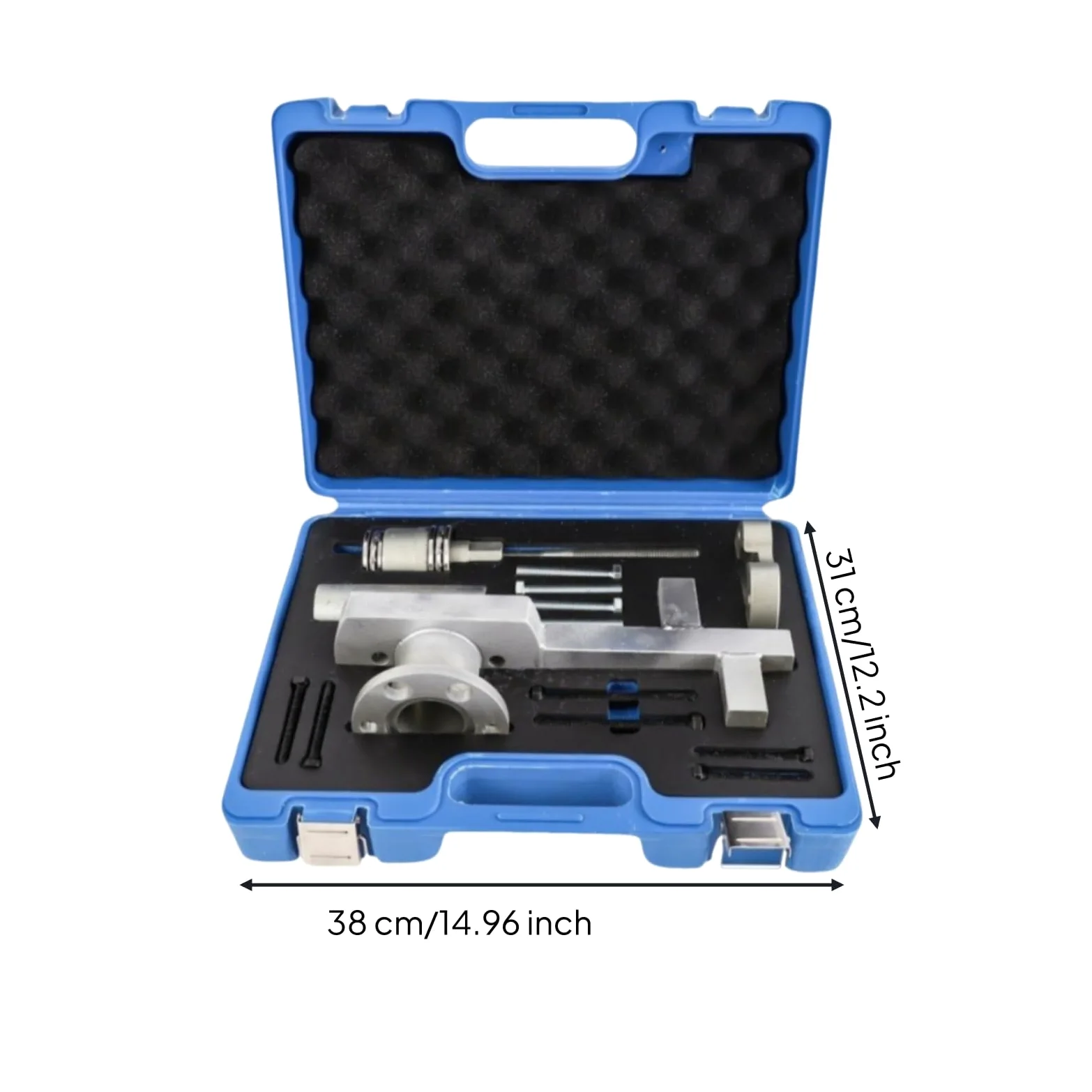 Perfeclan Extractor de Poleas Automotriz Set Extractor Separador Bloqueador con Pieza Principal Metálica y Maletín con Asa Adecuado para Mantenimiento Automotriz Garaje