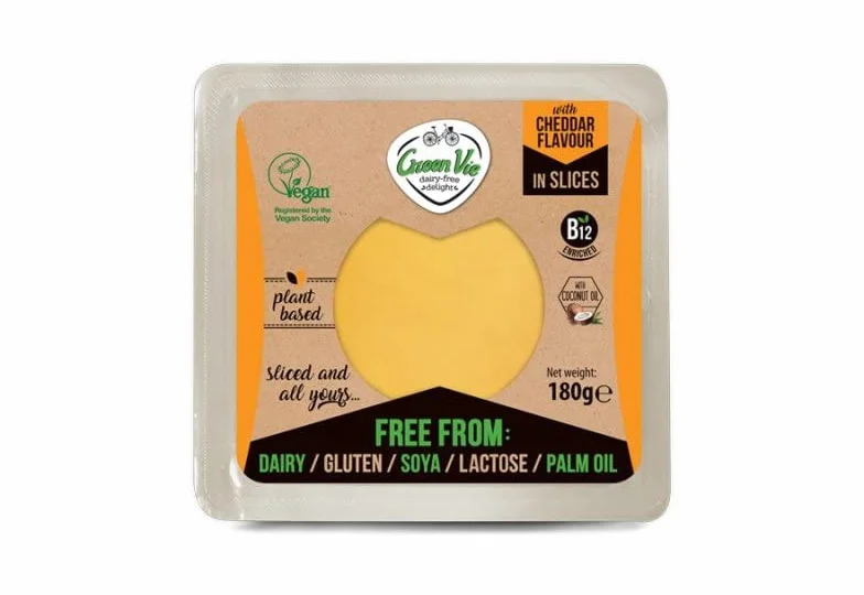 Vegano queso cheddar rebanadas 180g