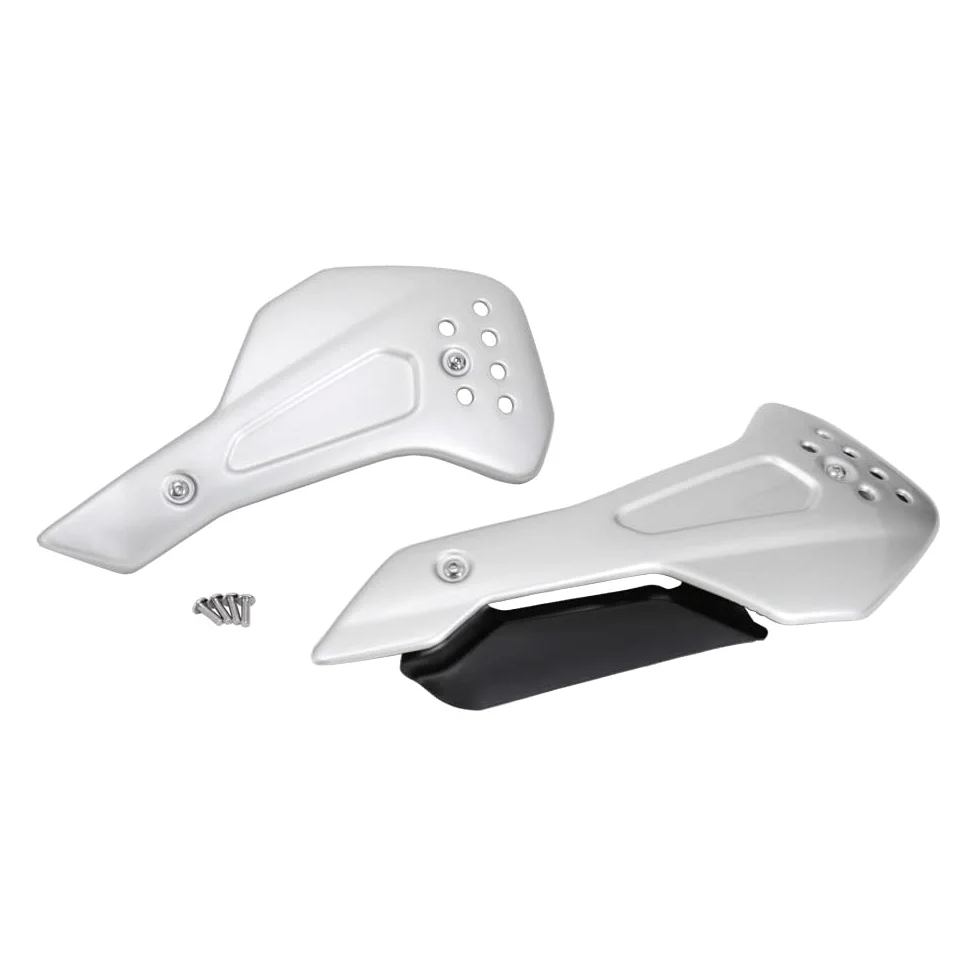 Carenado Protector de alerón Inferior del Motor para Motocicleta Trident 660 2021-2022 Deflector Aire Moto Carenado Deflector de Viento(Silver)