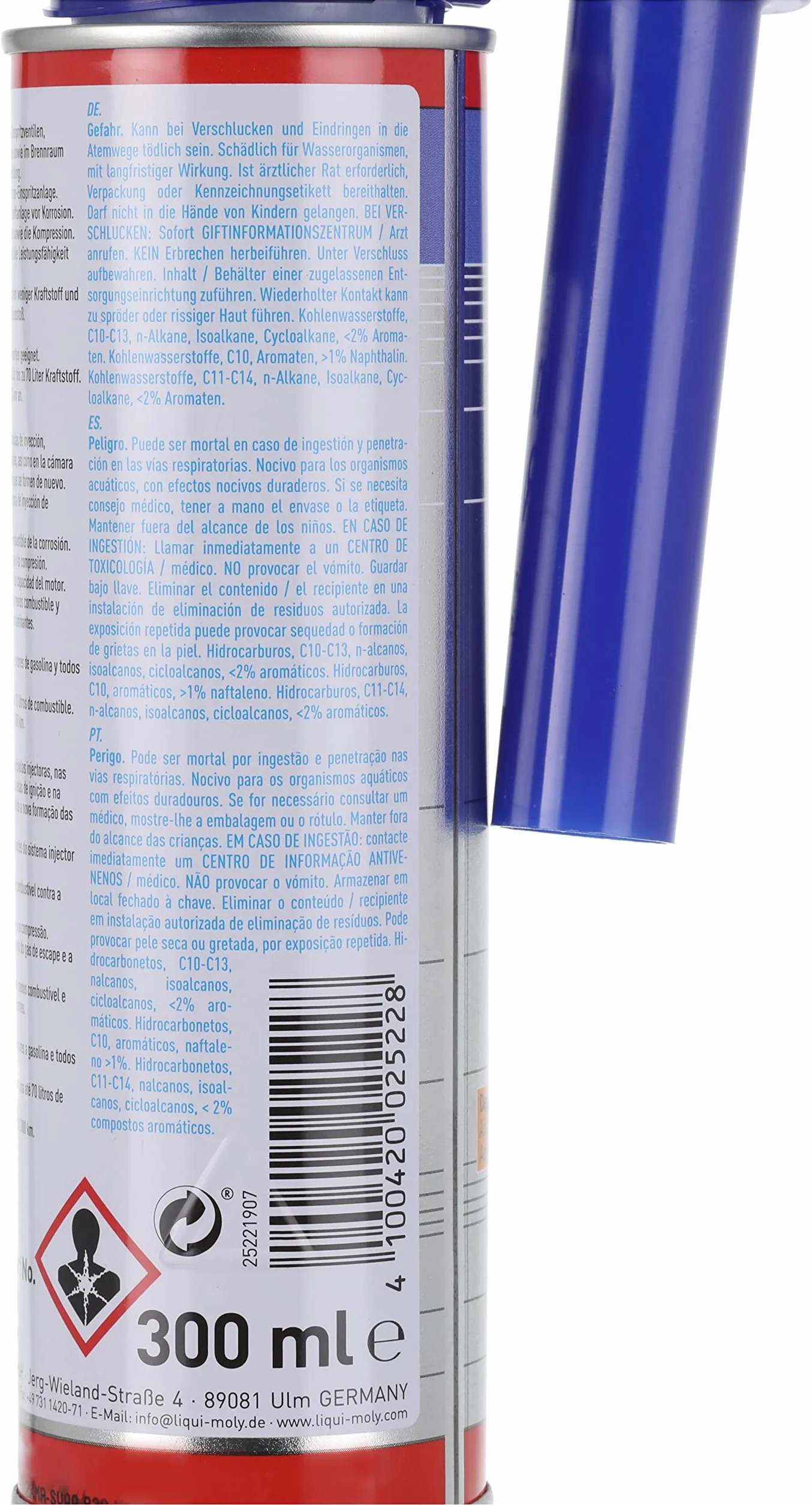 LIQUI MOLY Limpiador de inyección 2522 300 ml Gasolina