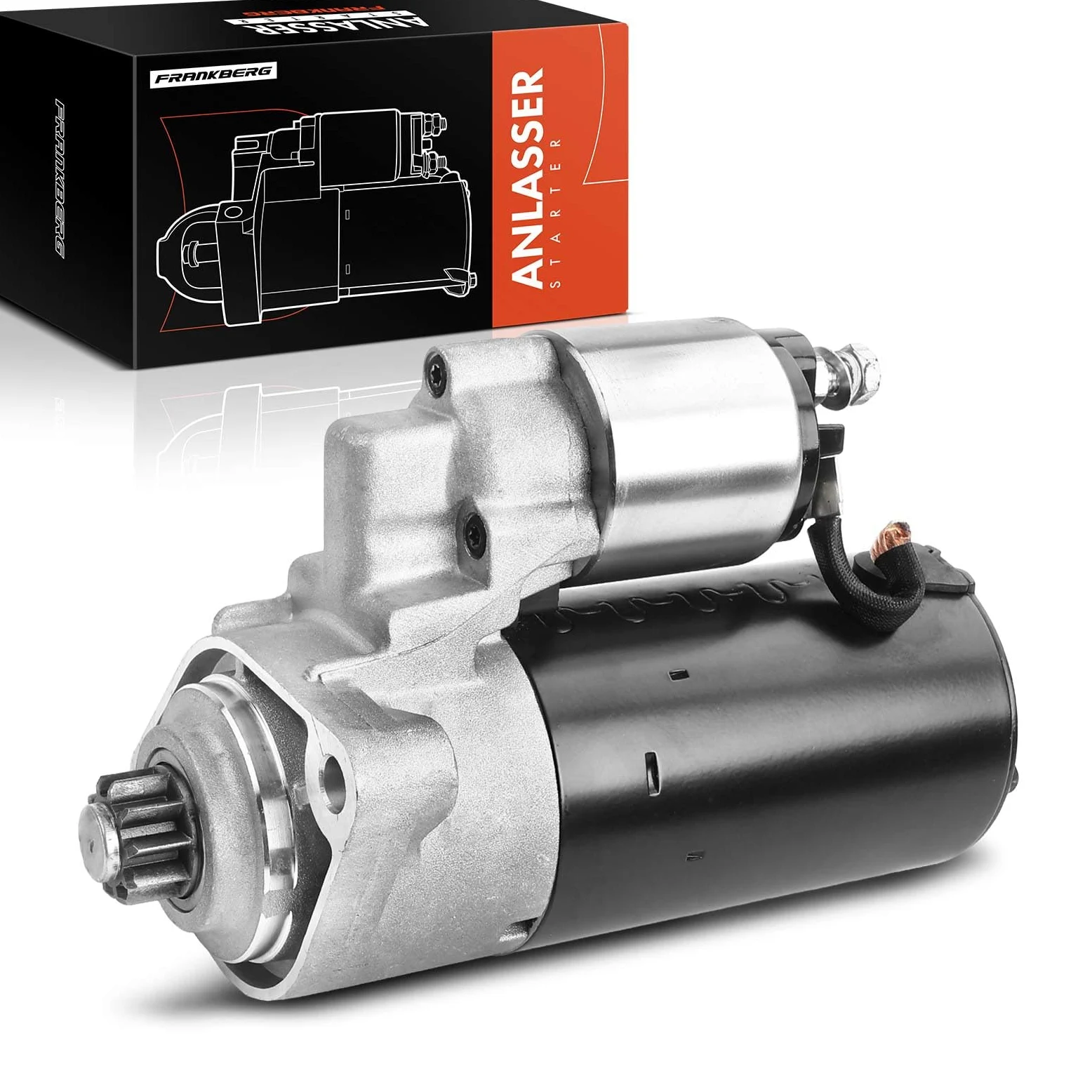 Frankberg Motor de arranque 25 kW 12 V 10 dientes 0001125057 | Compatible con: C.a.y.e.n.n.e 9PA