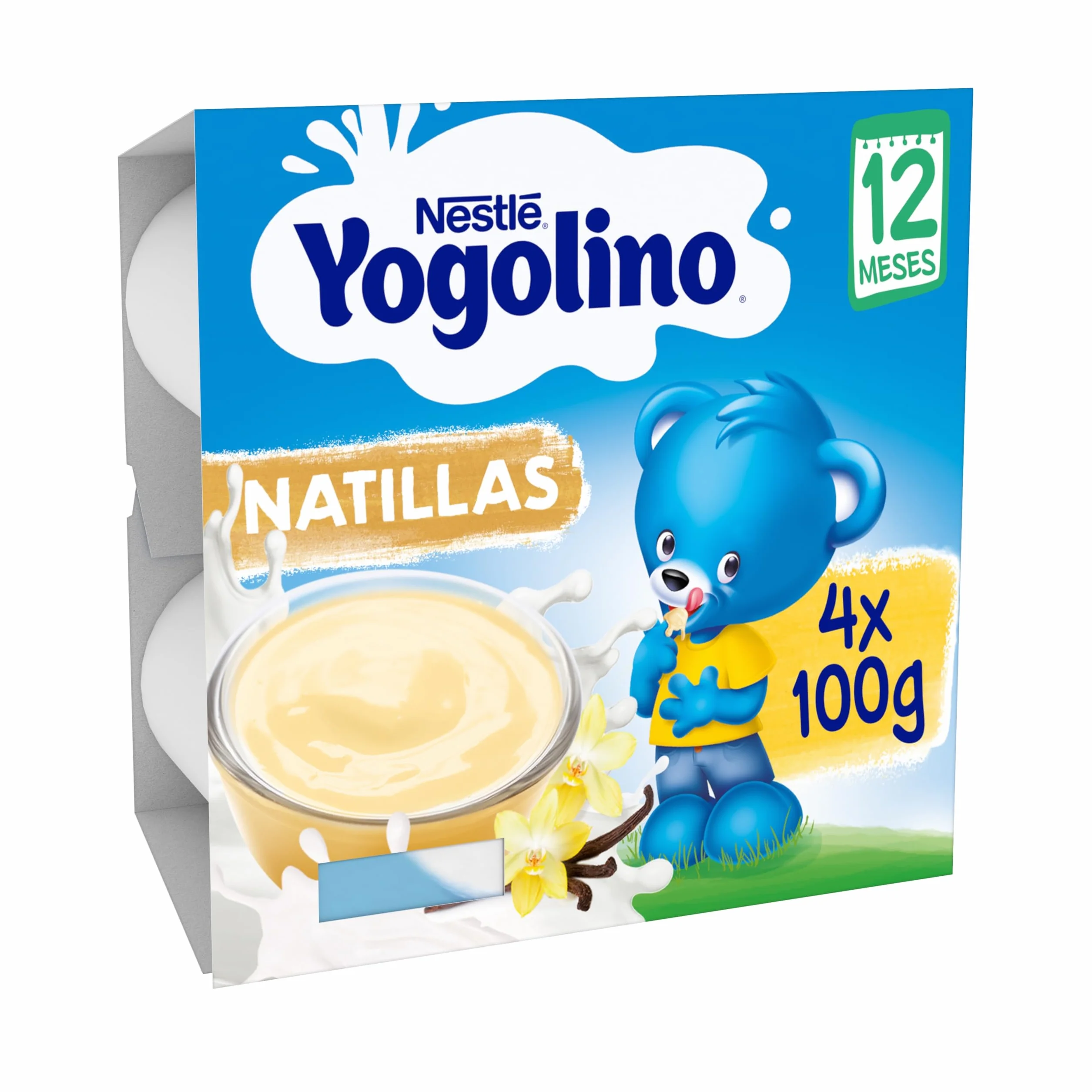 Nestlé Iogolino Natillas con Galleta 4x100 gr 6m+