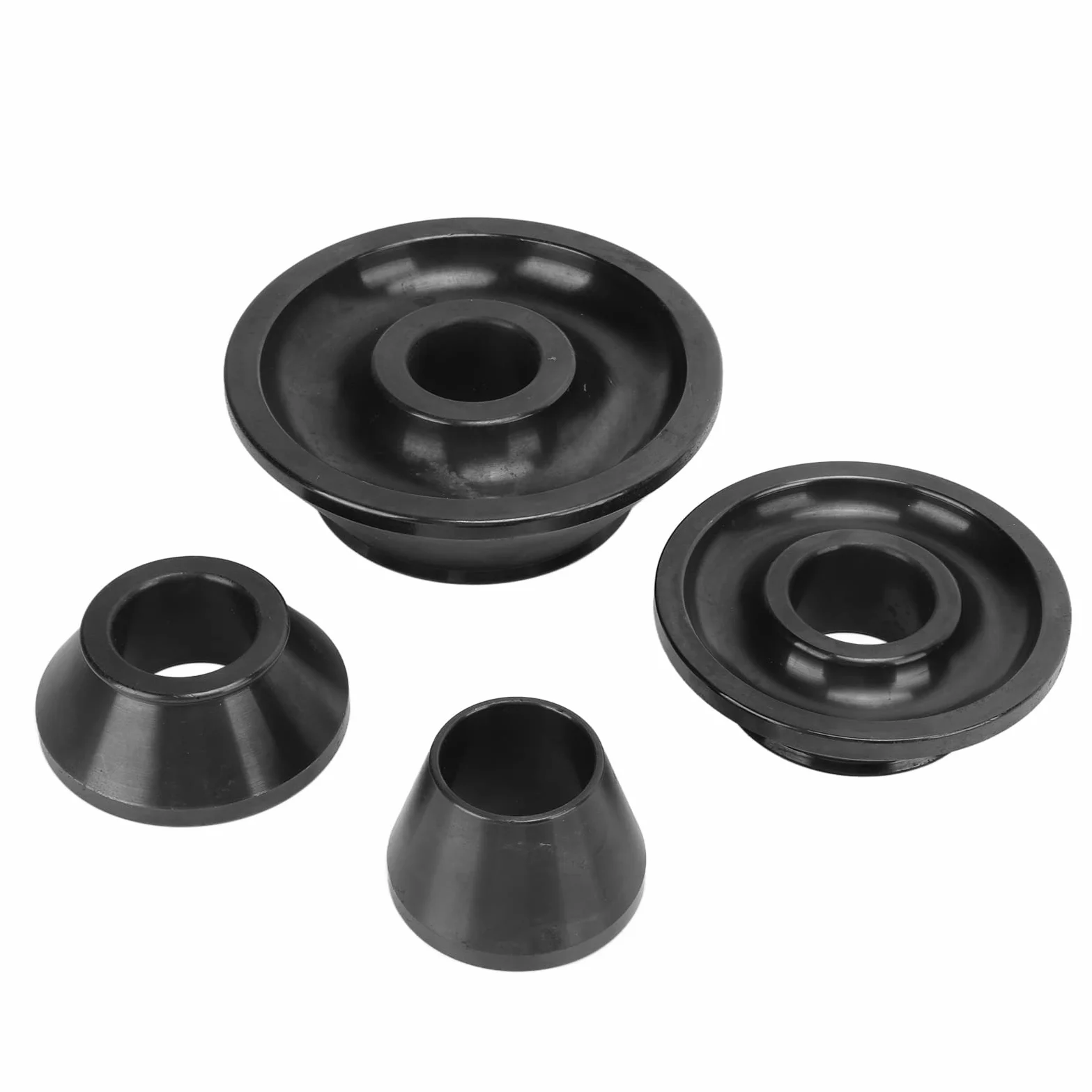 Juego de 4 Conos Cónicos para Equilibrador de Ruedas, Herramienta de Reparación de Neumáticos de Acero Al Carbono con Diámetro de Eje de 36mm con Kit Estándar para Coche, Camión,