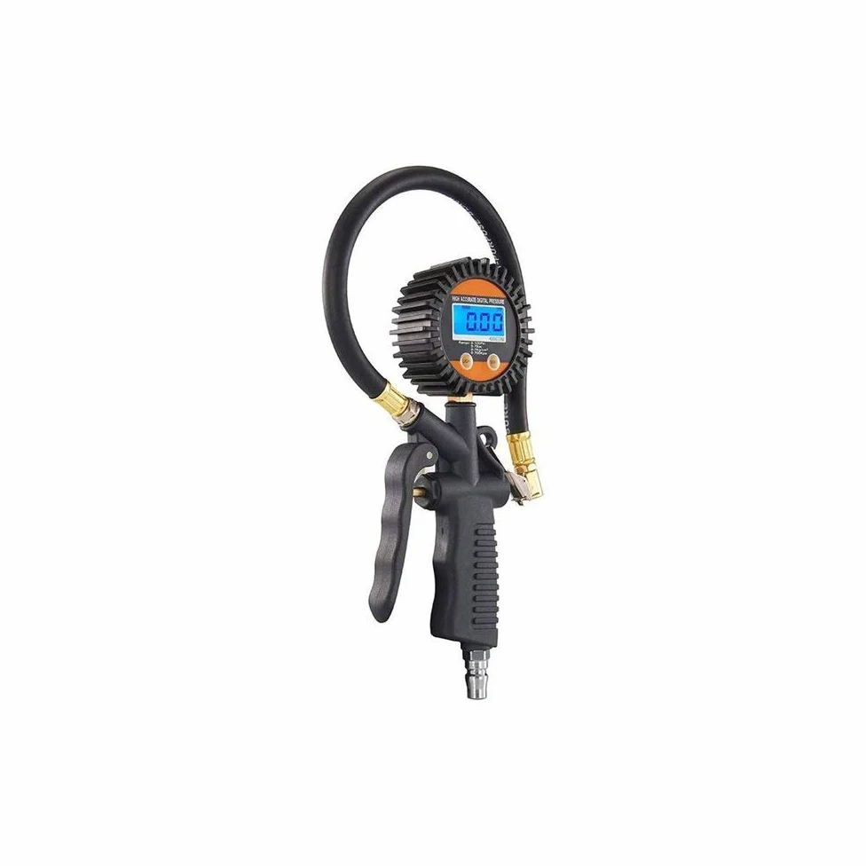 Manómetro Digital de presión de neumáticos, manómetro de Aire portátil de 100 PSI, portabrocas de Aire Resistente y Accesorios de compresor para camión, automóvil, Tubo Interior de Bicicleta