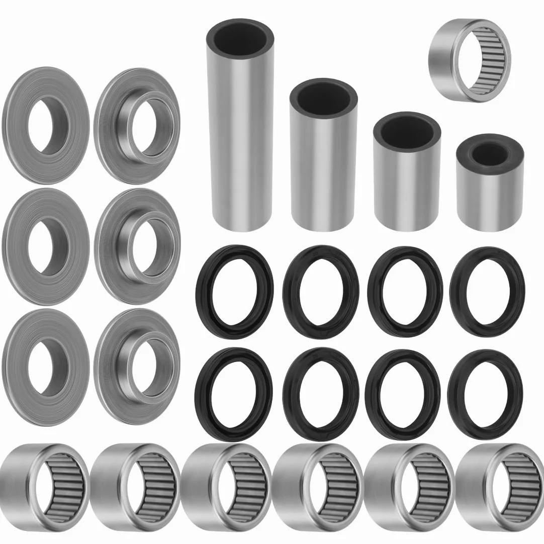 Kit de rodamientos y retenes del sistema de bieletas del basculante apto para Kawa-saki Arctic Cat ATV KFX400 DVX 400 2003-2008 92046-S018 3406-096