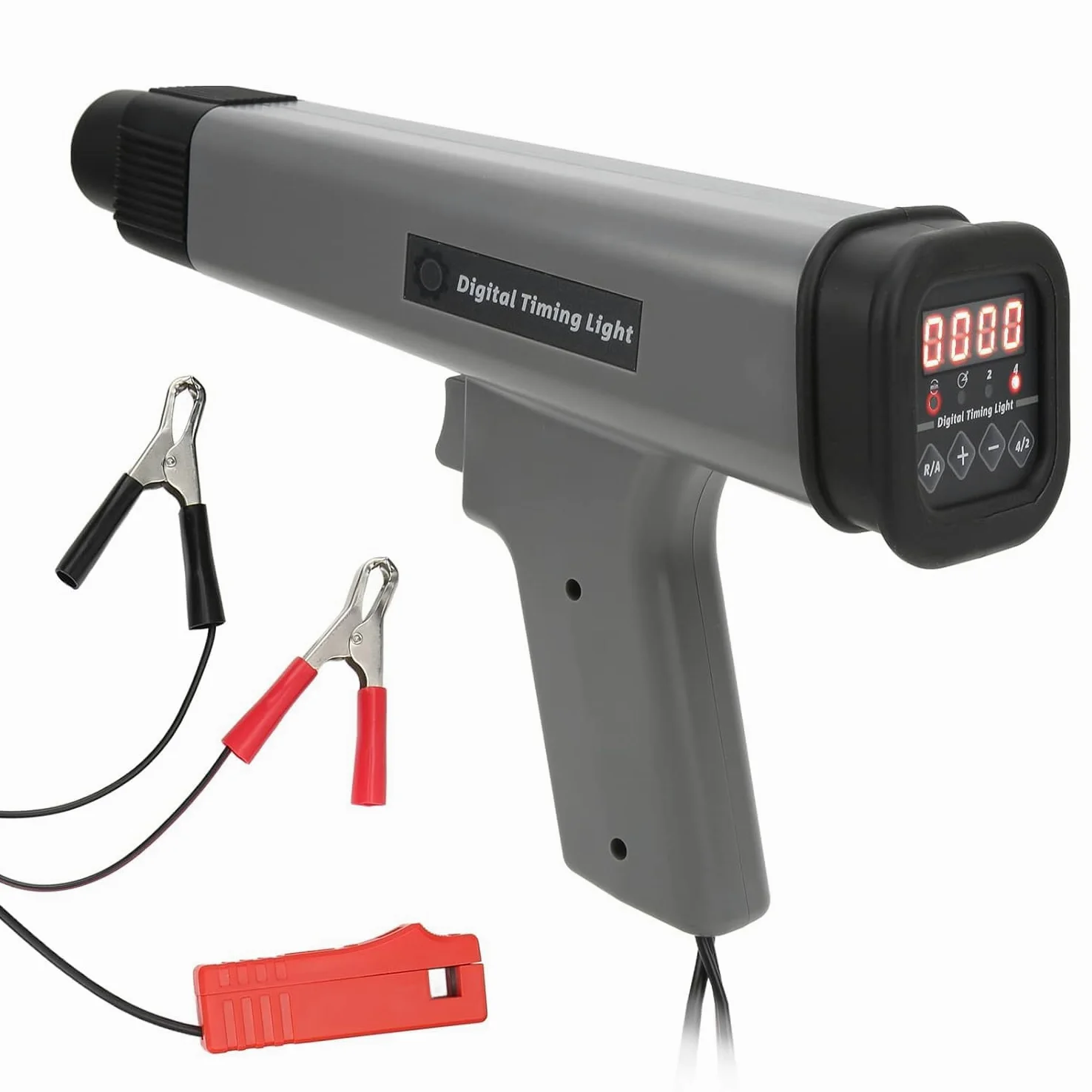 Aramox Luz de Sincronización de Motor Digital Luz de Sincronización Estroboscópica Inductiva 12V Luz de Sincronización de Encendido Pistola de Sincronización de Motor de Gasolina Inductiva Herramienta