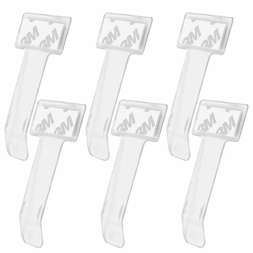 6 piezas Soporte de Tarjeta de Parqueo para Parabrisas, Soporte de Documentos para Auto, Clip de Tarjeta Independiente, Porta Tarjetas para Coche, Porta Tarjeta Coche (Transparente)