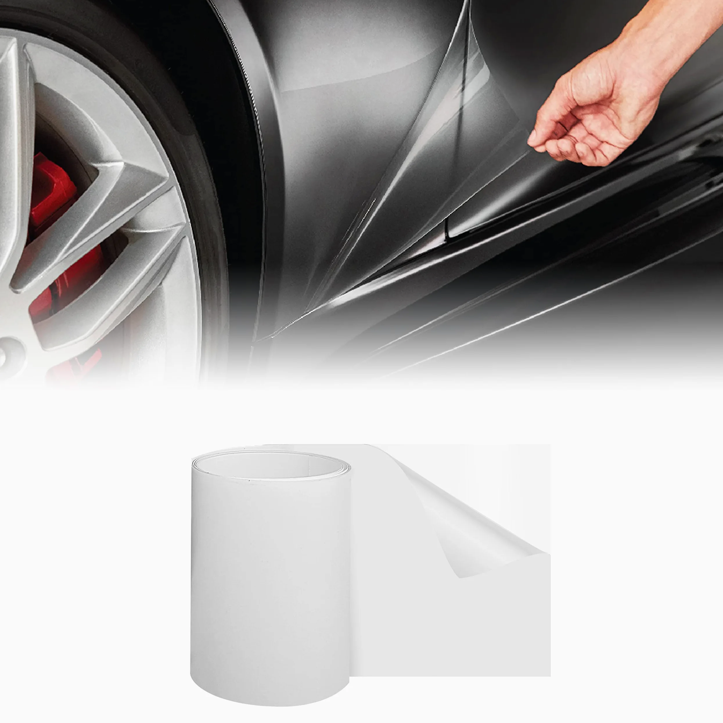 Quattroerre 16765 Scudo Frame - Película Adhesiva para Proteger la Caja del Coche, 16 x 3 mm, Grosor de 0,8 mm