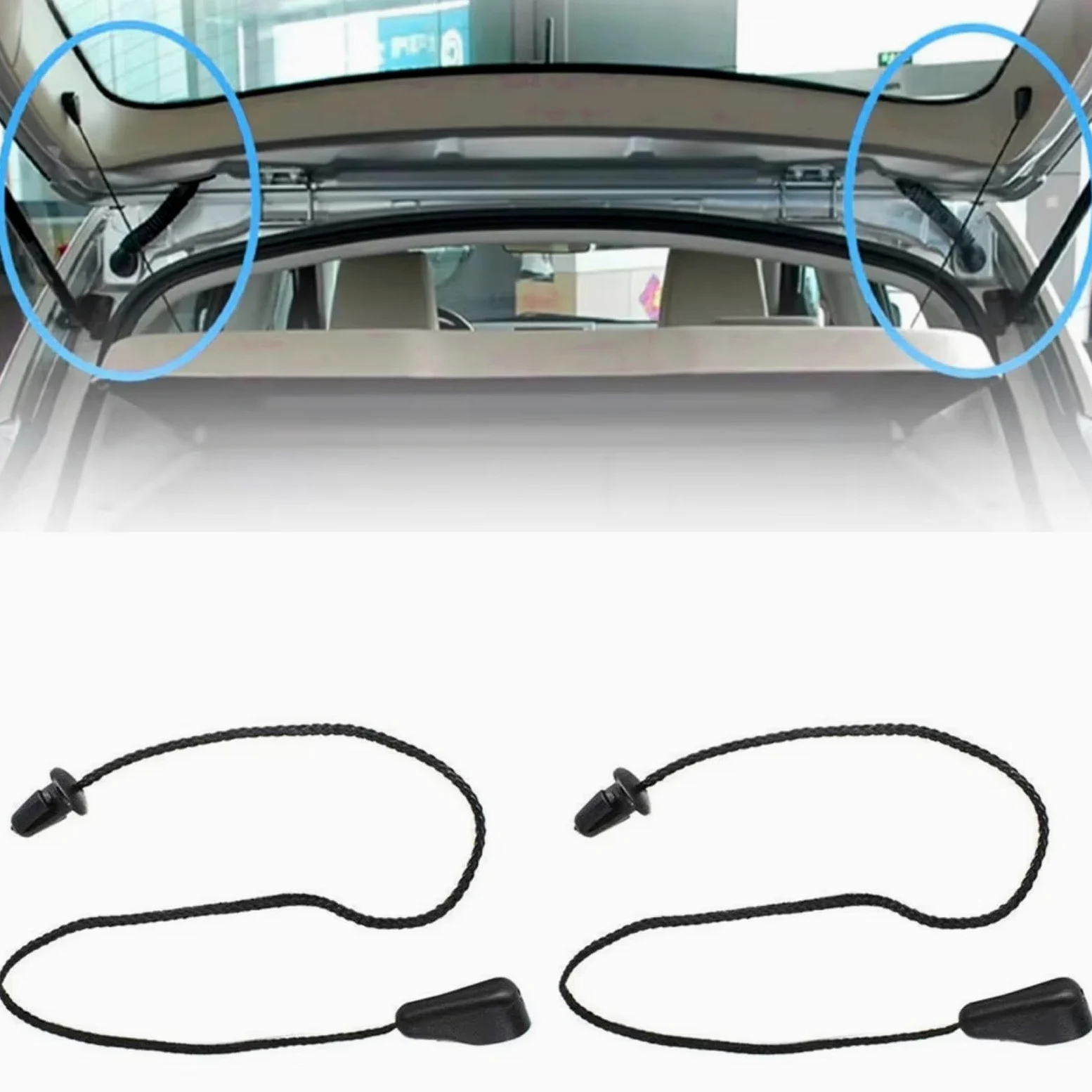 Maletero Trasero Compatible Con Ford Para Focus 2004 2005 2006 2007 2008 2009 2010 2011 Correa Sujeción Bandeja Trasera Maletero OEM: 4M51A46538AB