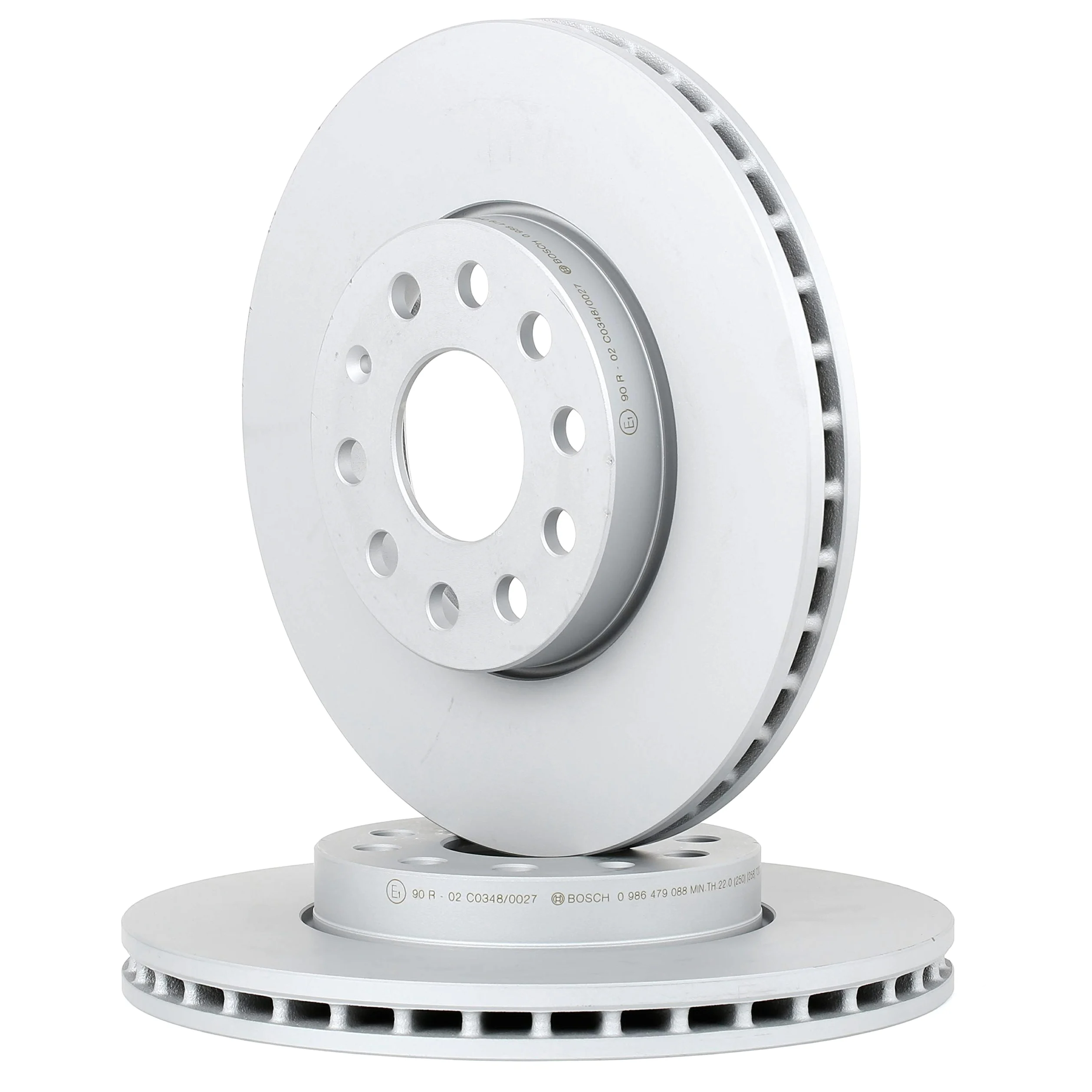2x BOSCH Disco de freno Delantero Ø288mm Altura: 49,6mm Espesor: 24,9mm Corona de Agujeros - Ø: 112mm ventilado 0 986 479 088 Compatible con VW Golf 7 Hatchback 5G1, BQ1, BE1, BE2 Golf 6 5K1, SKODA