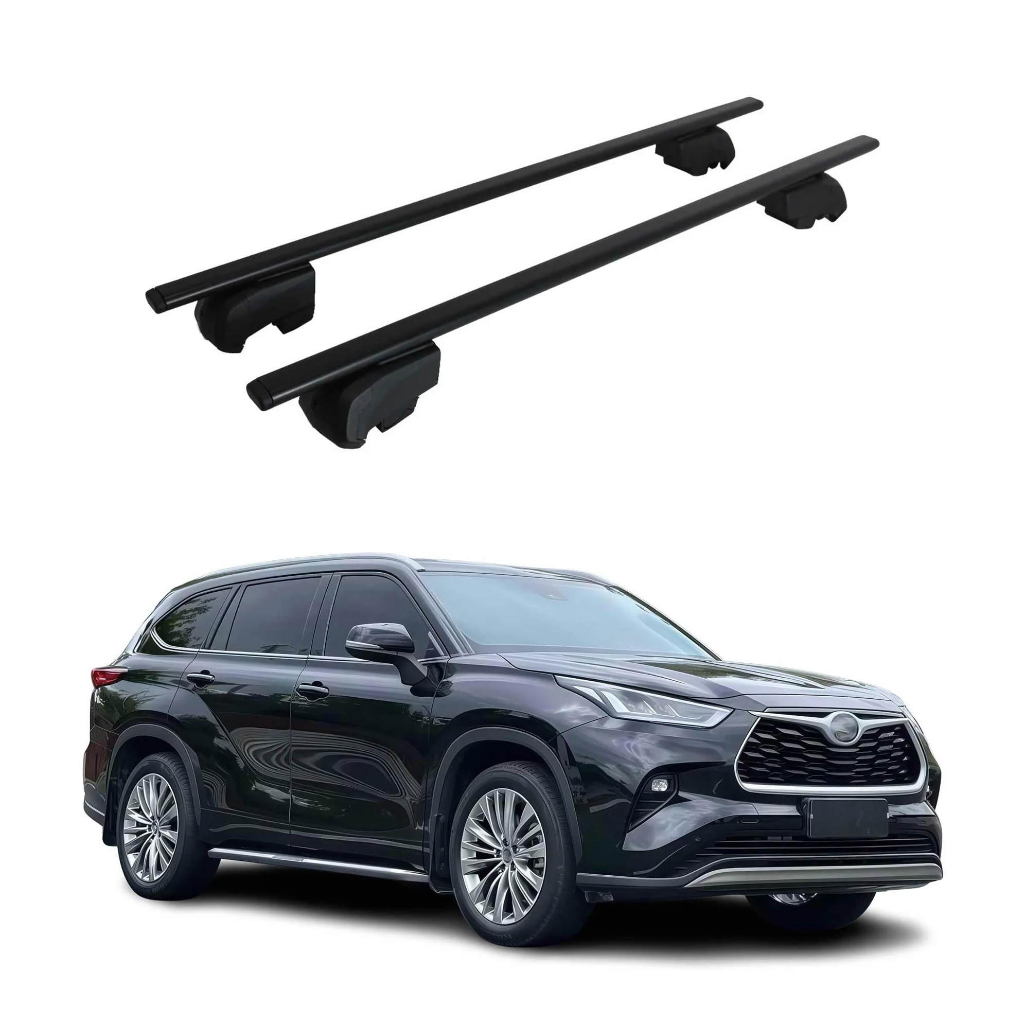 OMAC Dachtrager Quertrager Fur Toyota Highlander IV 2020-2026 – City Crash Probado – ISO Pas 11154