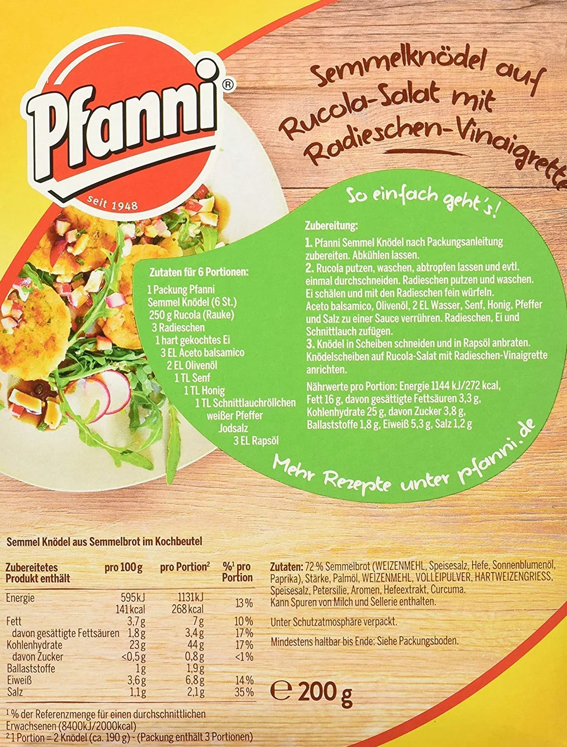 Pfanni bread dumplings
