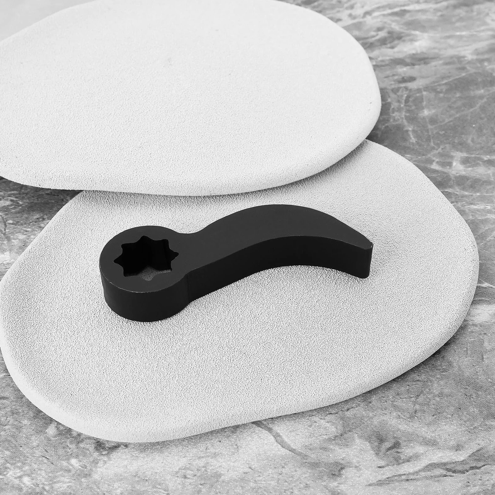Adaptador de Cabeza de Palanca de 1/2" para Llave de Palanca de 75 Mm Herramienta de Palanca para Adaptarse A Barra Rompedora D de 1/2" O Trinquete de Reparación de Automóviles Color Negro