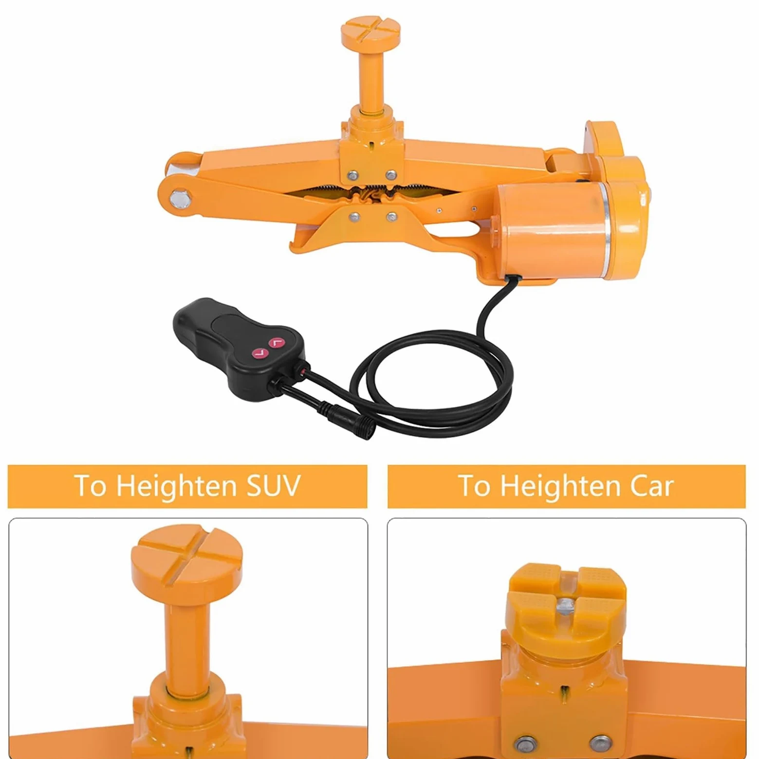 Caballete Coche Gato eléctrico para Coche automotriz de 3 toneladas, elevación, SUV, Furgoneta, Garaje y Equipo de Emergencia Gato Taller