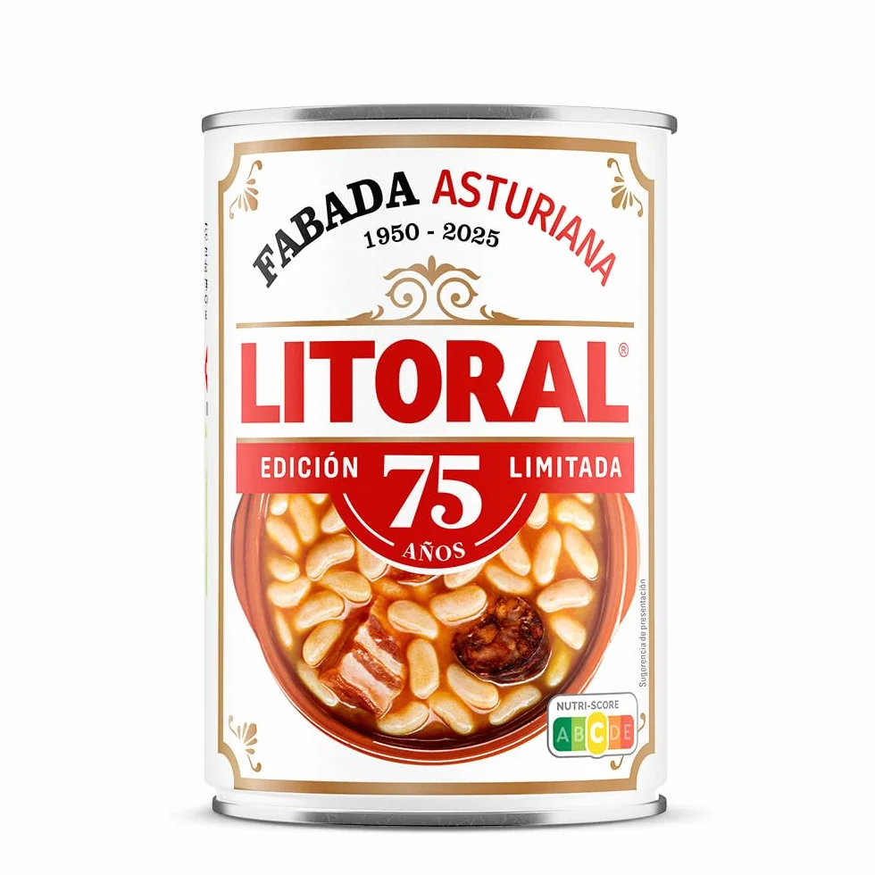 LITORAL Fabada Asturiana Plato Preparado Sin Gluten 6x850g