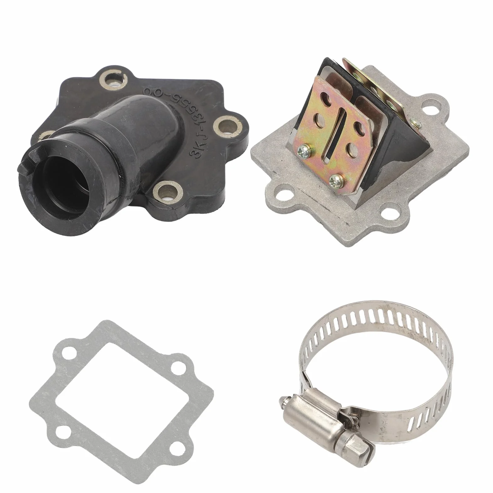 Bloque de membrana de repuesto + colector de aspiración + juntas Set para scooter Aerox Nitro Aprilia SR50, material de goma