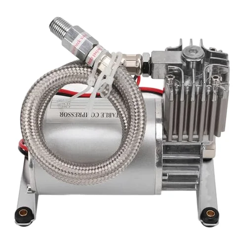 Yctze Compresor De Aire De Alta Resistencia 20A 150 PSI Metal Universal Para Vehículos De 12 V Yates Barcos