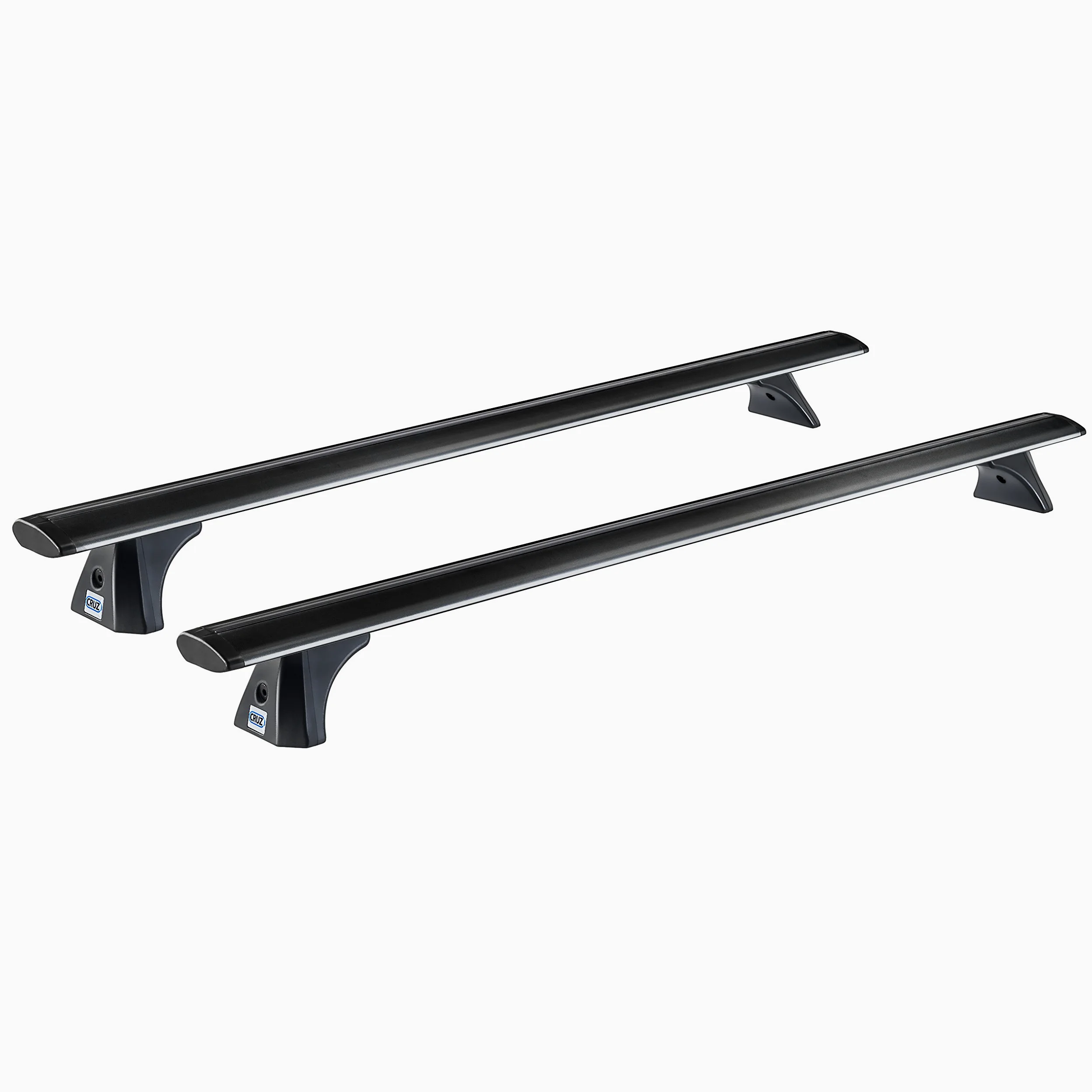 Cruz Arearicambi - Barras portaequipajes Modelo Airo Dark T aerodinamiche de Aluminio Color Negro 118cm Plateado