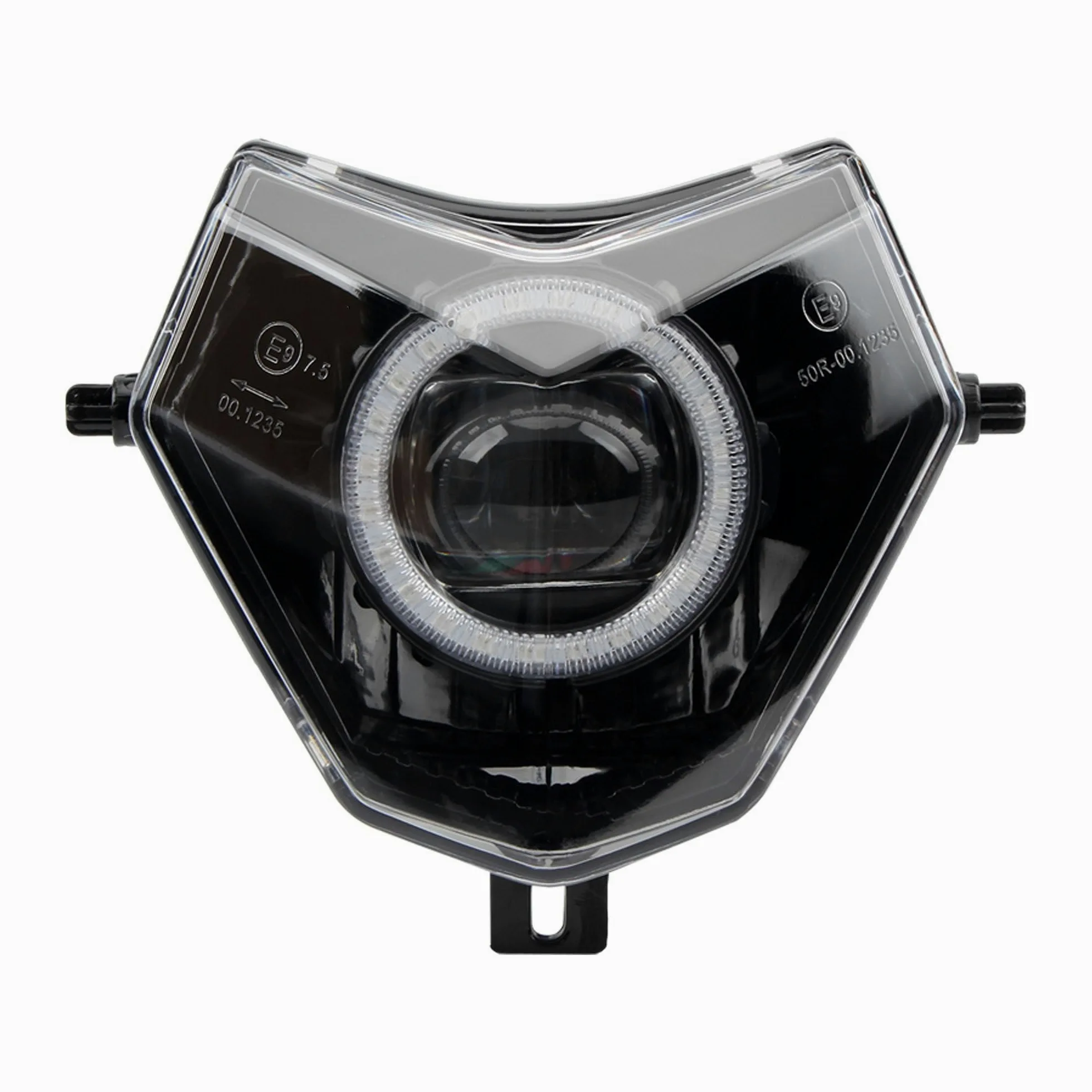 Faros Motocicleta para Faros Motocicleta para Sherco LED Antiniebla | Para faros de motocicleta Para Sherco aplicación LED Ojos de Ángel de apertura controlada por Bluetooth