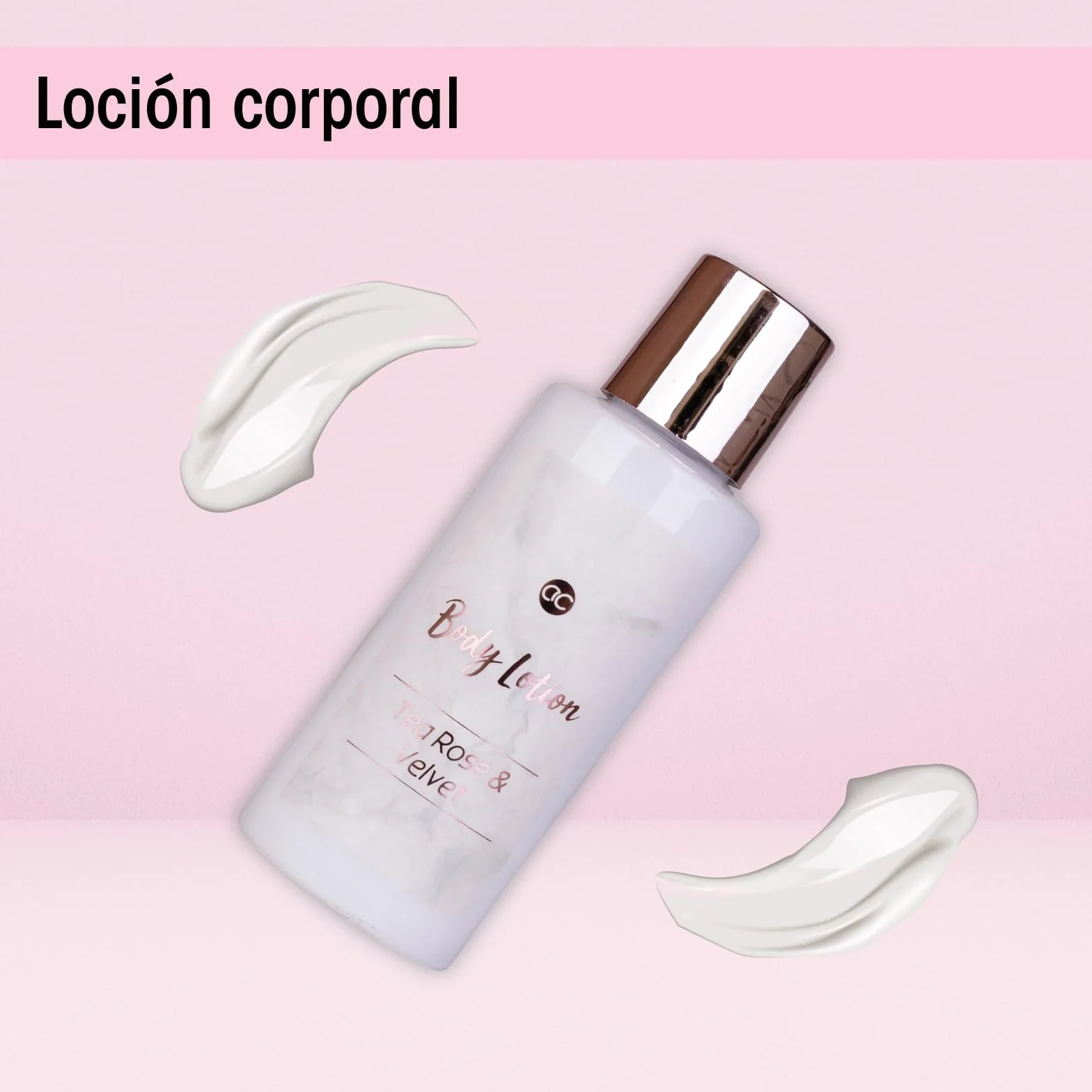 Accentra Set de baño MÁRMOL 3 piezas Gel de ducha, baño de burbujas, loción corporal rosa