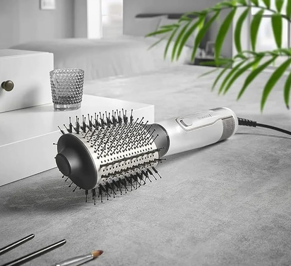 Remington Hydraluxe Cepillo de Aire Voluminizador AS8901, 1200 W, 3 Temperaturas, 2 Velocidades, Blanco