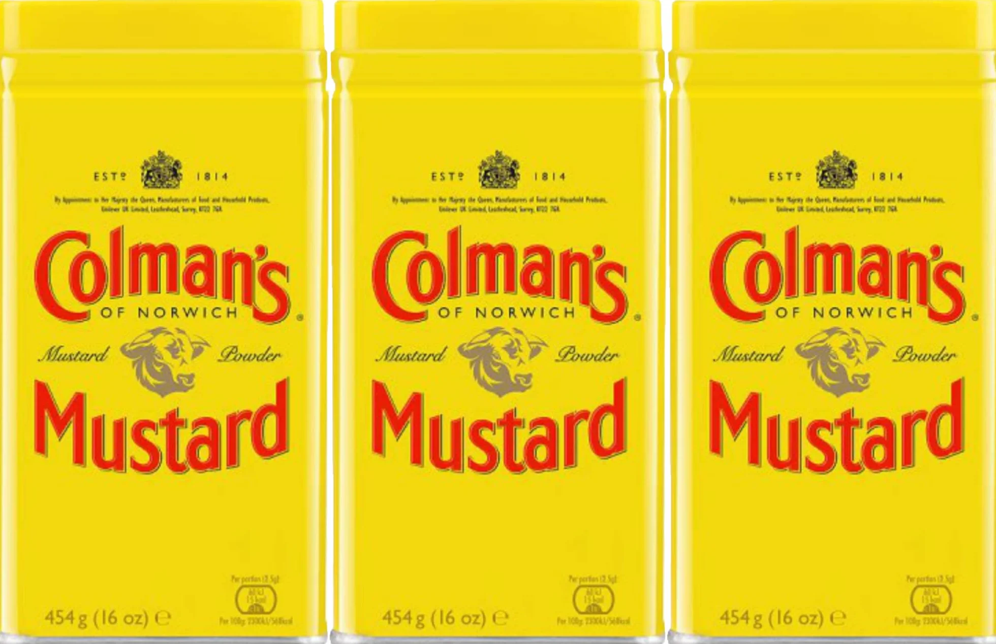 Colman's Mostaza en polvo, 16 onzas (paquete de 3)