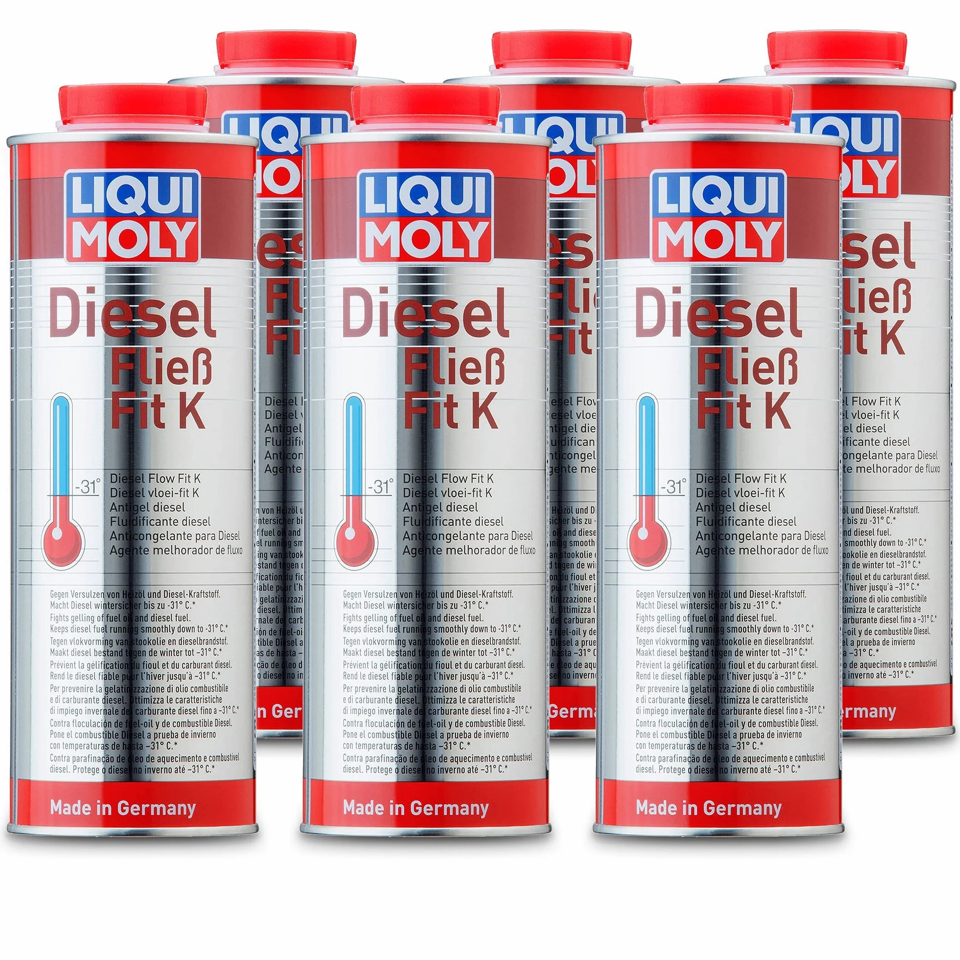 6 x Liqui Moly 5131 Diesel fließ de Fit K Winterfest combustible adicional additiv 1L