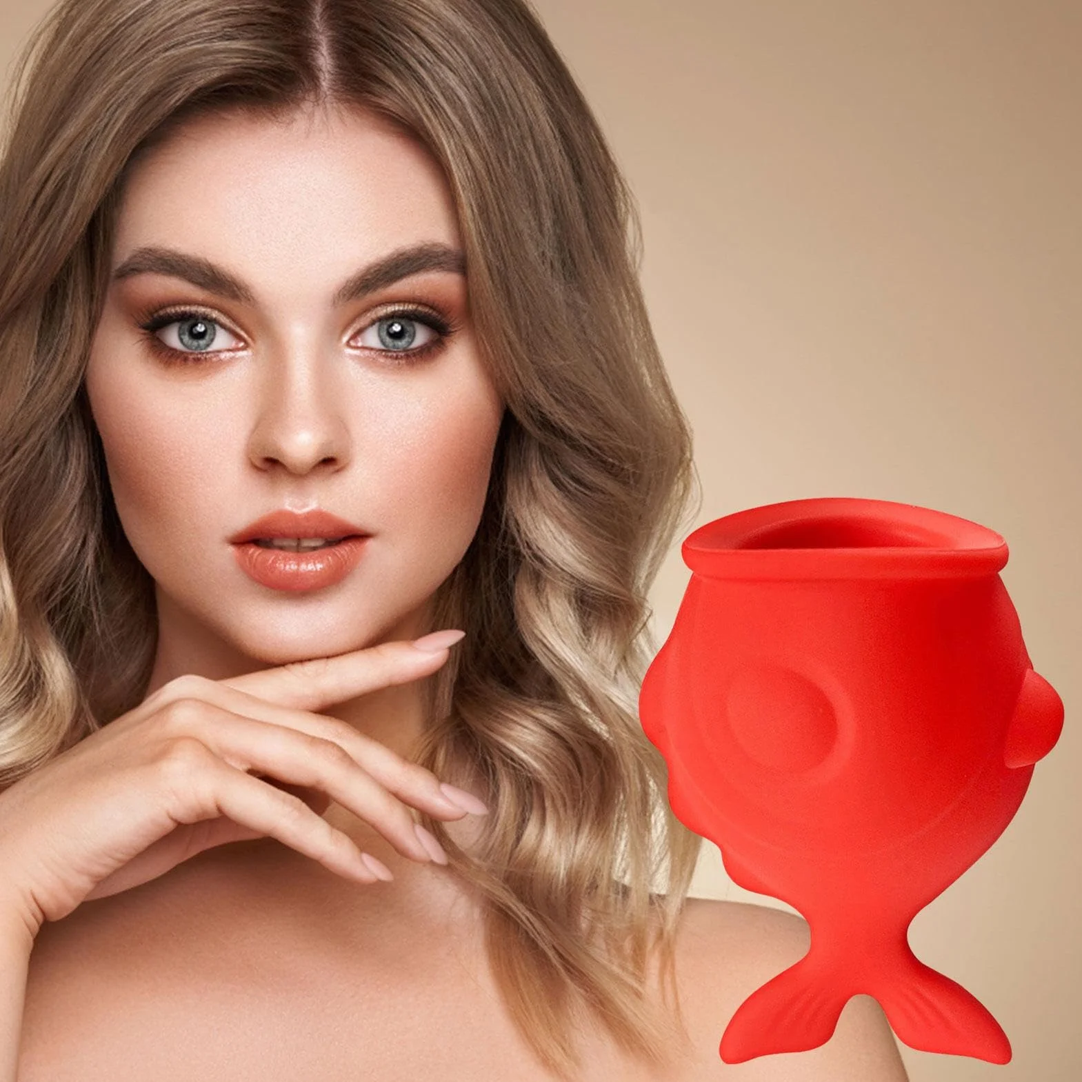 Moonyan Dispositivo silicona para realzar los labios en forma - Herramienta relleno ventosa labios larga duración